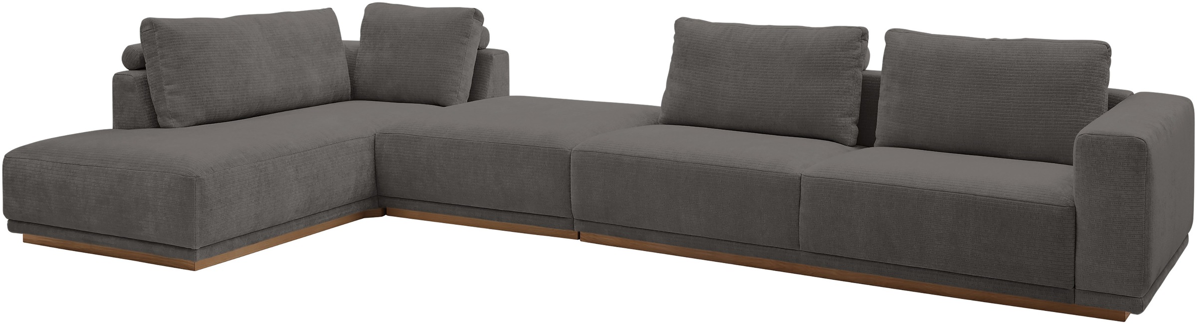 Thumbnail - Musterring Wohnlandschaft Anreihsofa mit Armlehne rechts, Eckteil links mit Kissen & Hocker