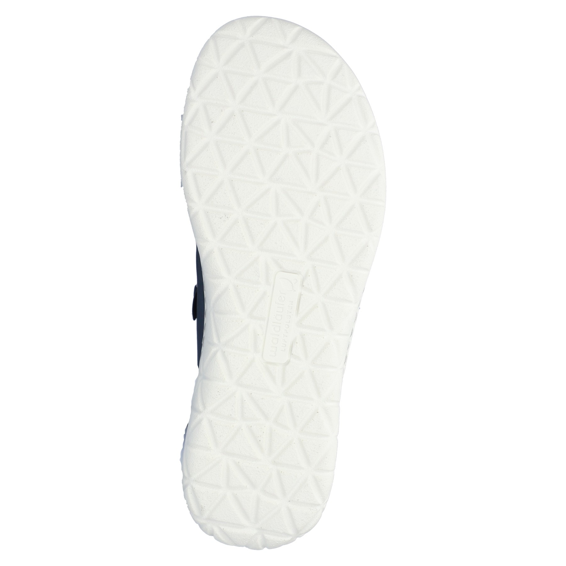 Sandale WALDLÄUFER "H-JOLINE", Damen, Gr. 8 (42), jeansblau, Nubukleder, unifarben, Basic, Schuhe Sandale, Sommerschuh, Klettschuh in Komfortweite H (= sehr weit) 2