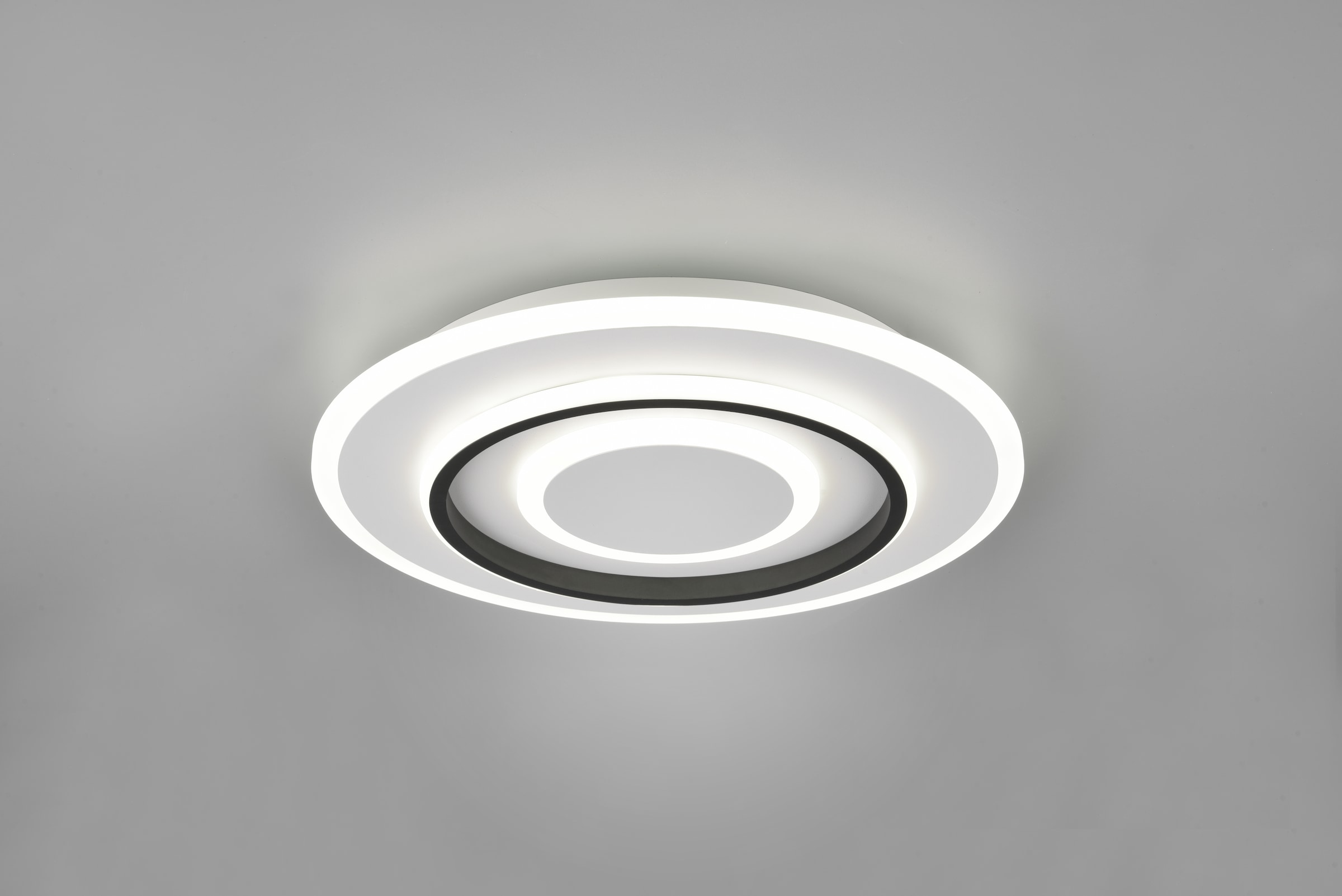 REALITY Leuchten LED Deckenleuchte »JORA, Deckenlampe Schlafzimmer mit Sleep Timer, Nachtlicht, dimmbar,«, 1 flammig, Leuchtmittel LED-Board | LED fest integriert, Lichtfarbe einstellbar CCT, Memoryfunktion, inkl Fernbedienung