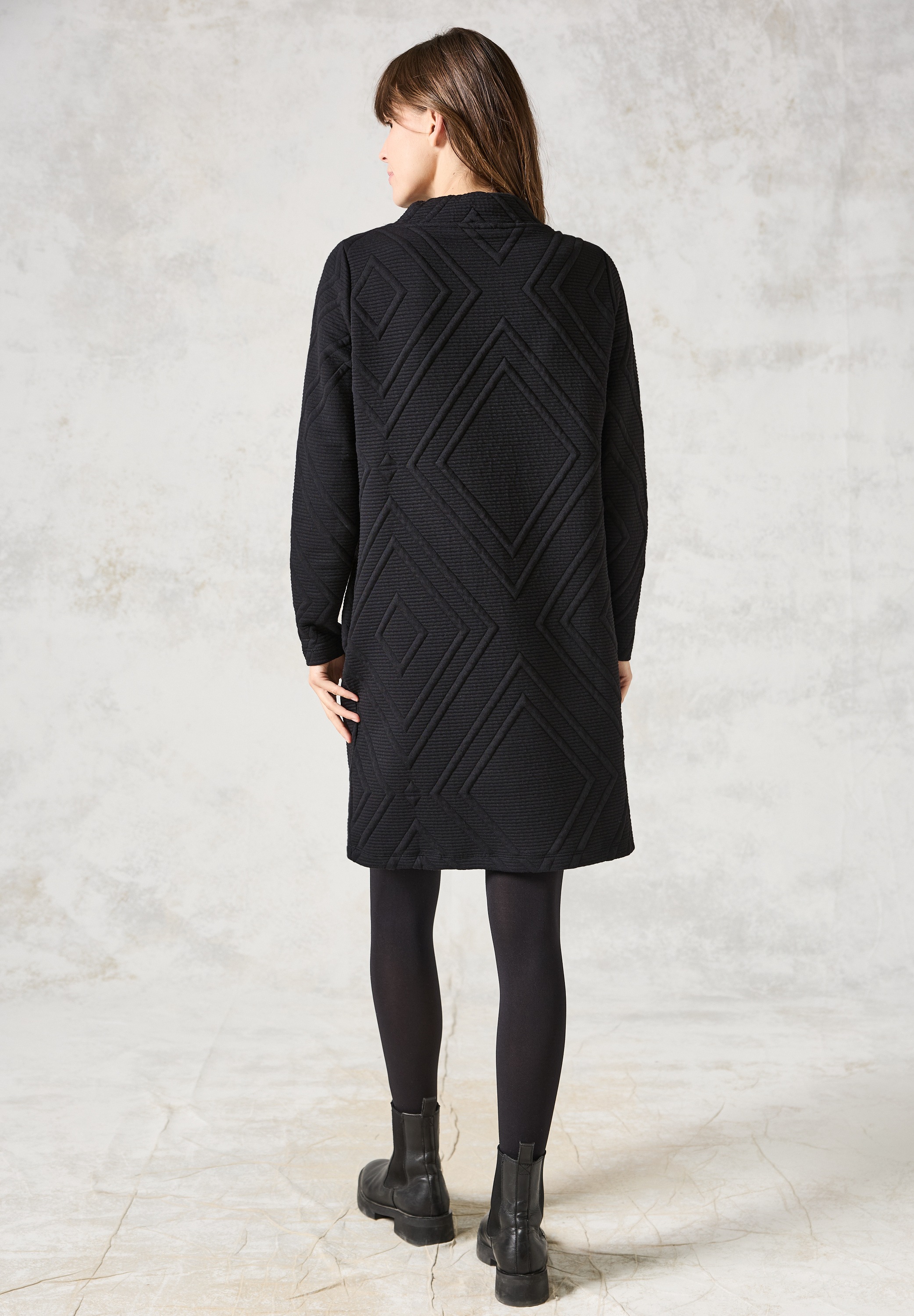 Cecil Sweatkleid Ohne Taschen knielang günstig online kaufen