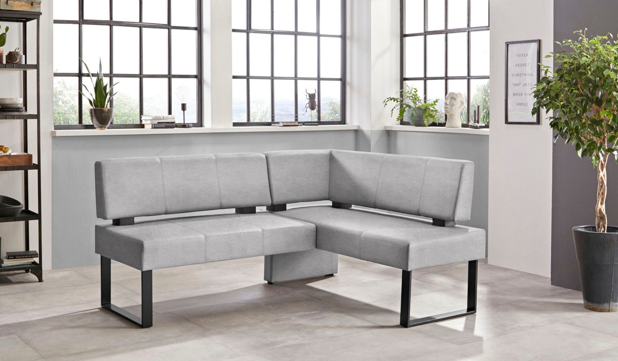 OTTO home Eckbank "Oliver mit Metallgestell, Küchenbank" verschiedene Bezüg günstig online kaufen