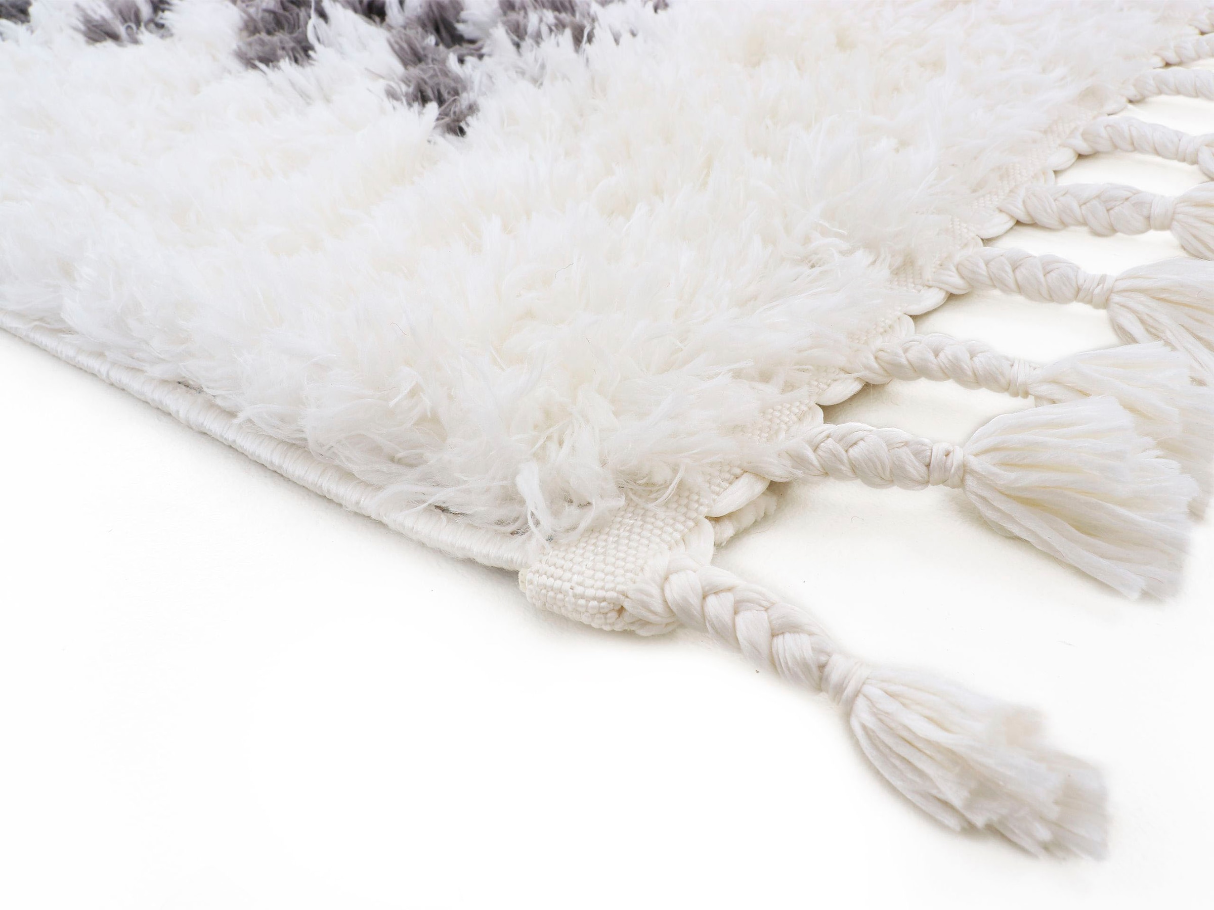 carpetfine Hochflor-Teppich »Linn«, rechteckig, 30 mm Höhe, Mit Fransen, Wohnzimmer