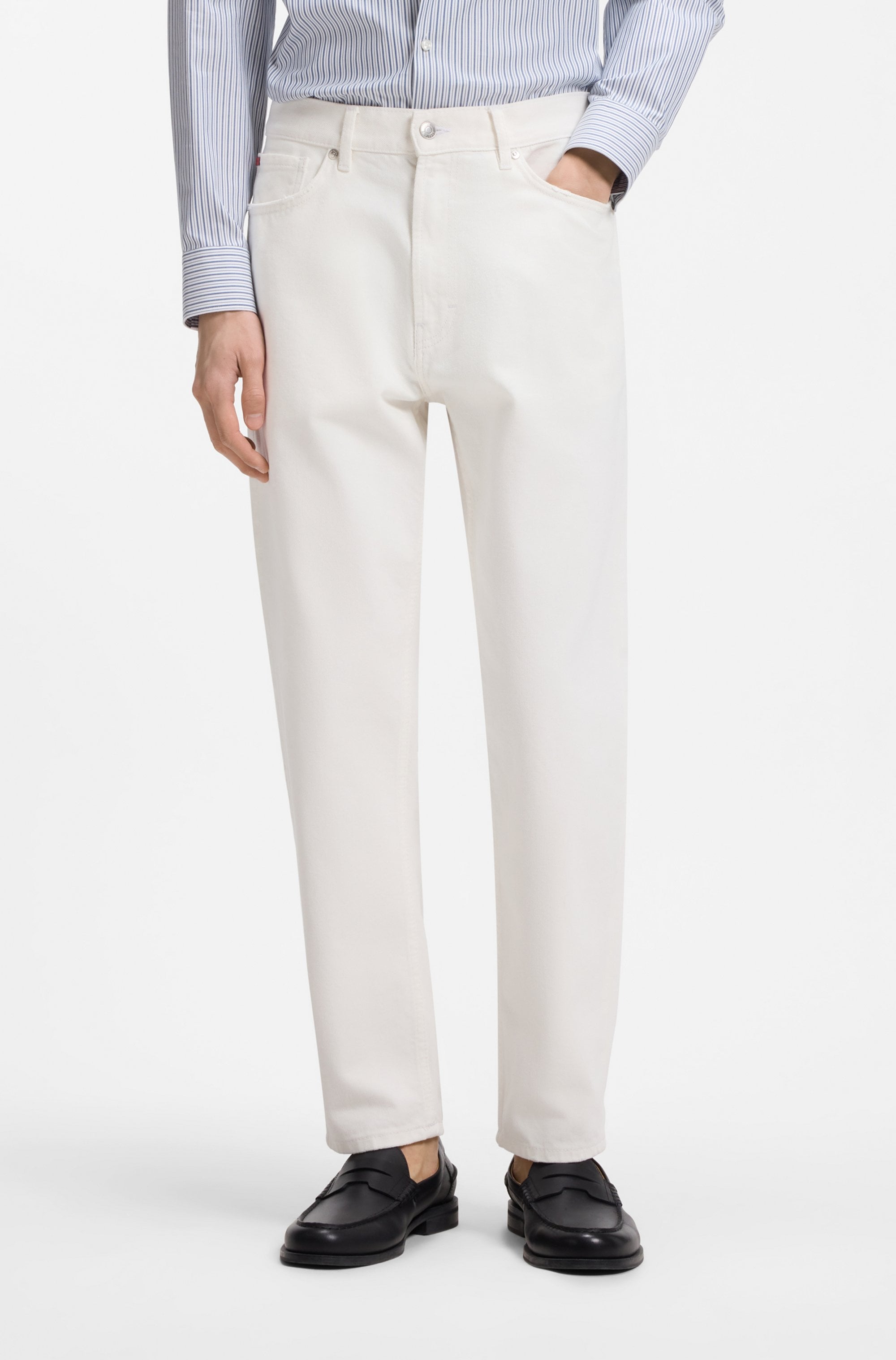 HUGO 5-Pocket-Jeans "HUGO 838" Relaxed Fit, reine Baumwolle