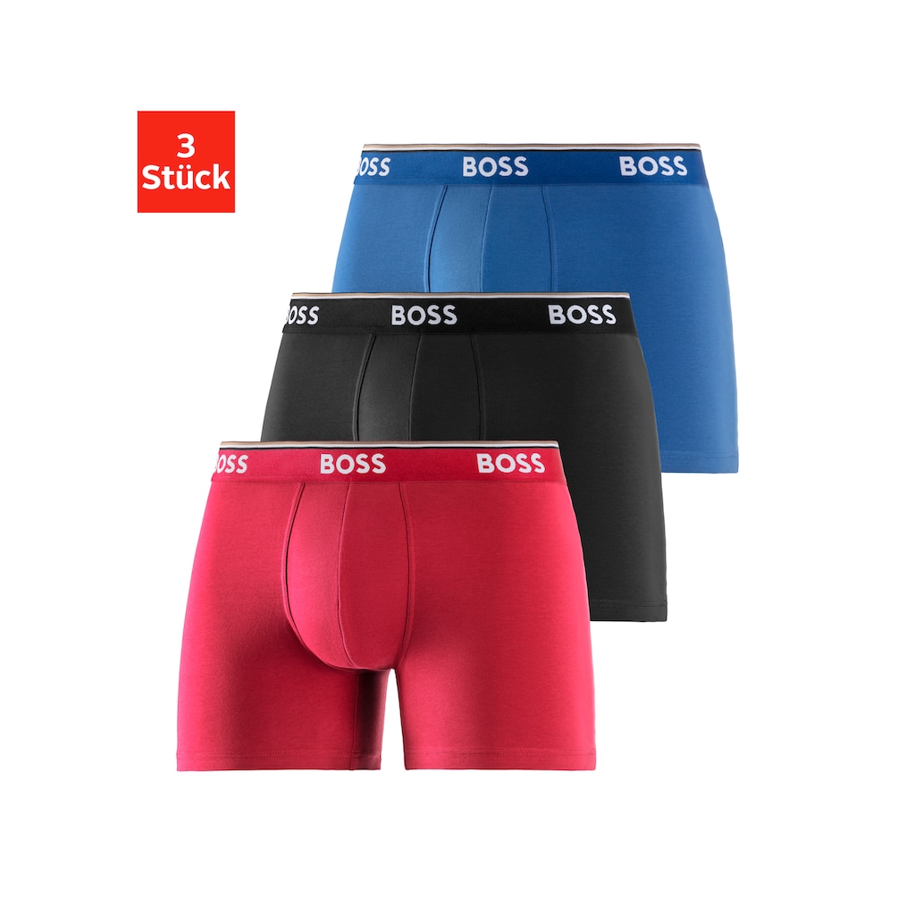 BOSS Langer Boxer »Boxer Brief 3P«, (Packung, 3er-Pack)