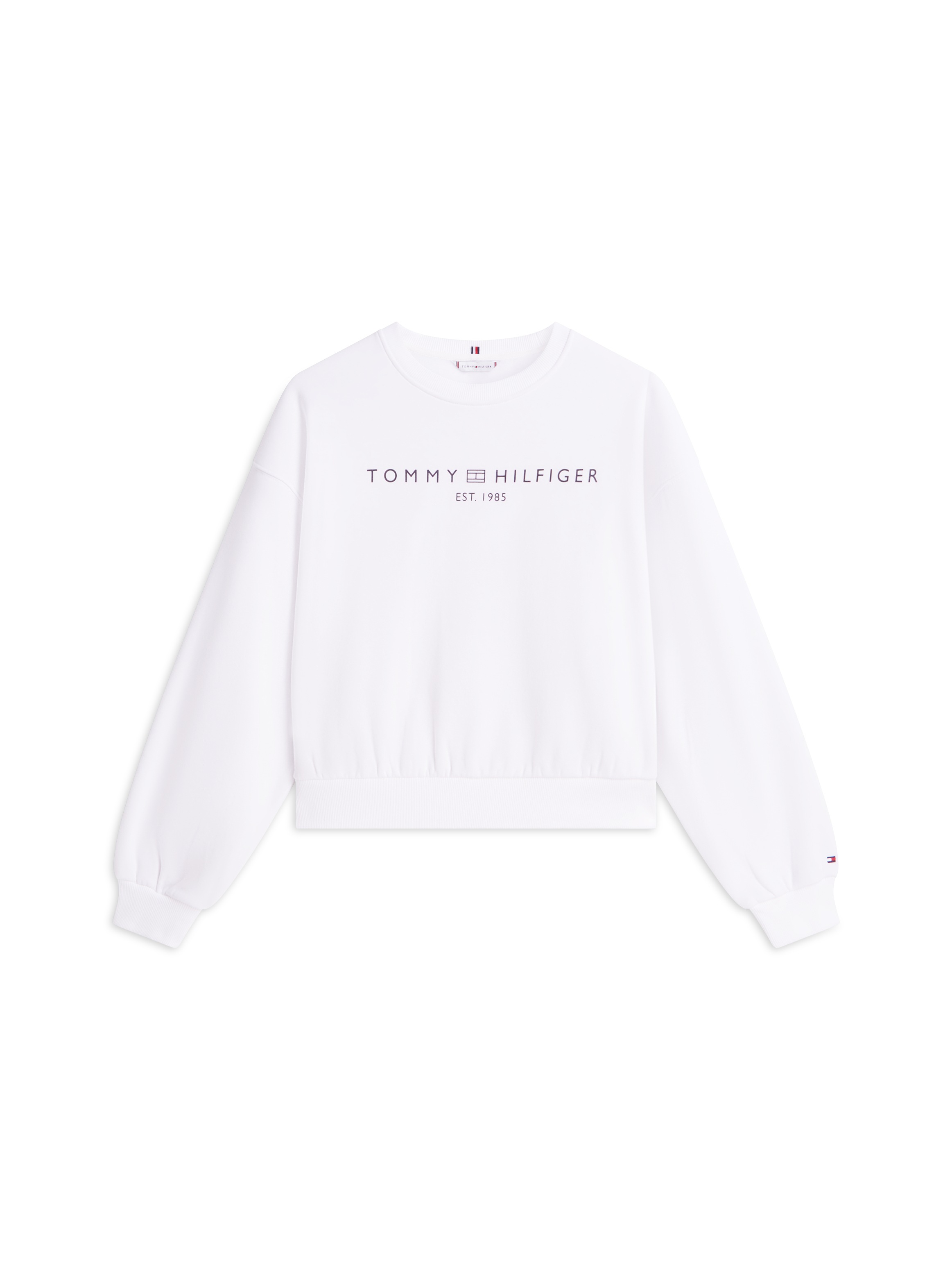 Tommy Hilfiger EXT CORP LOGO Sweatshirt Th Optic White M 3