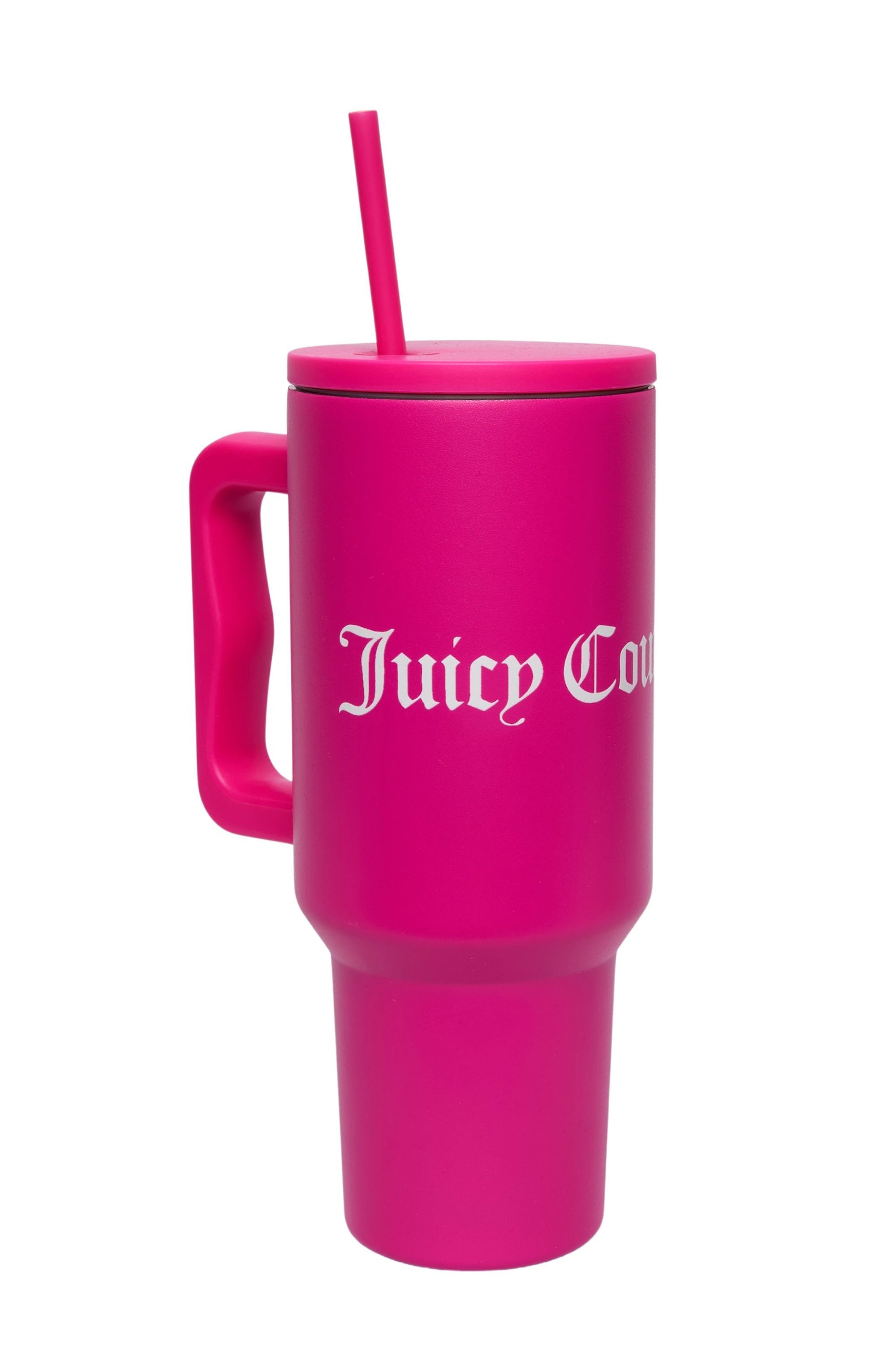 Juicy Couture Thermobecher "STEEL TUMBLER WITH STRAW Unisex" Getränkebecher günstig online kaufen