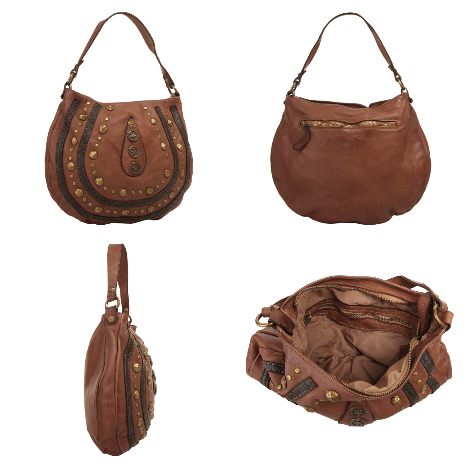 Samantha Look Umhängetasche echt Leder, Made in Italy günstig online kaufen