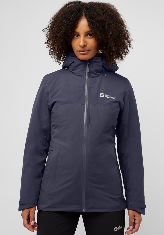 Jack Wolfskin 3-in-1-Funktionsjacke "HUNBERG 3IN1 JKT W", mit Kapuze