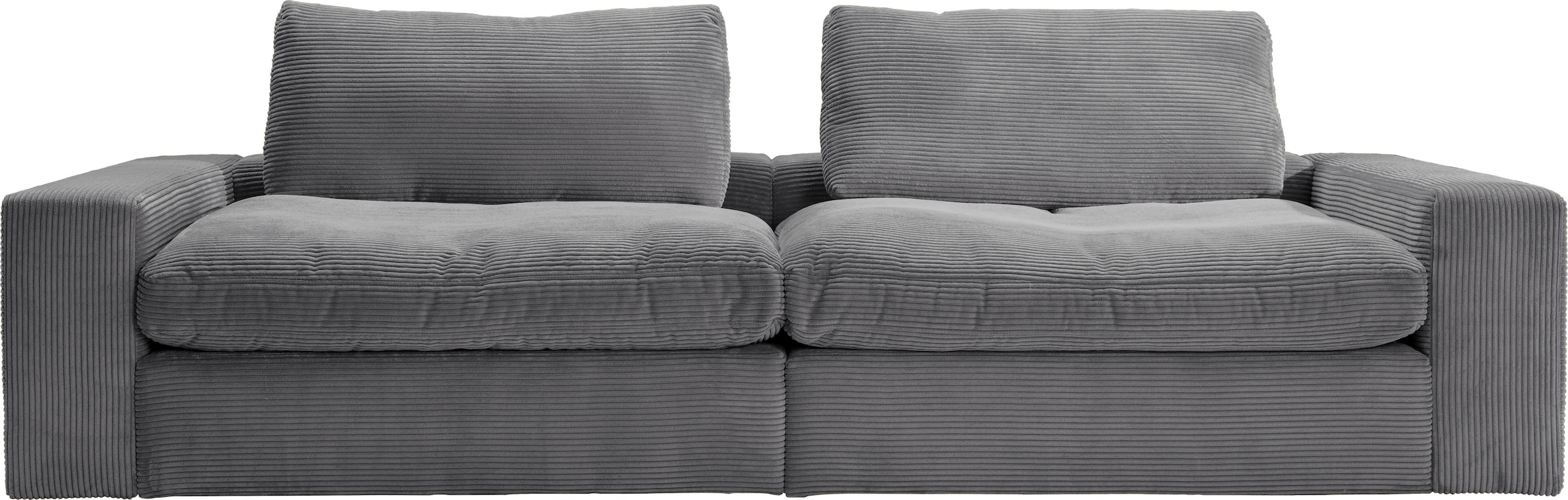 alina Big-Sofa "Sandy", mit losen Sitz und Rückenkissen, in modernem Cordstoff