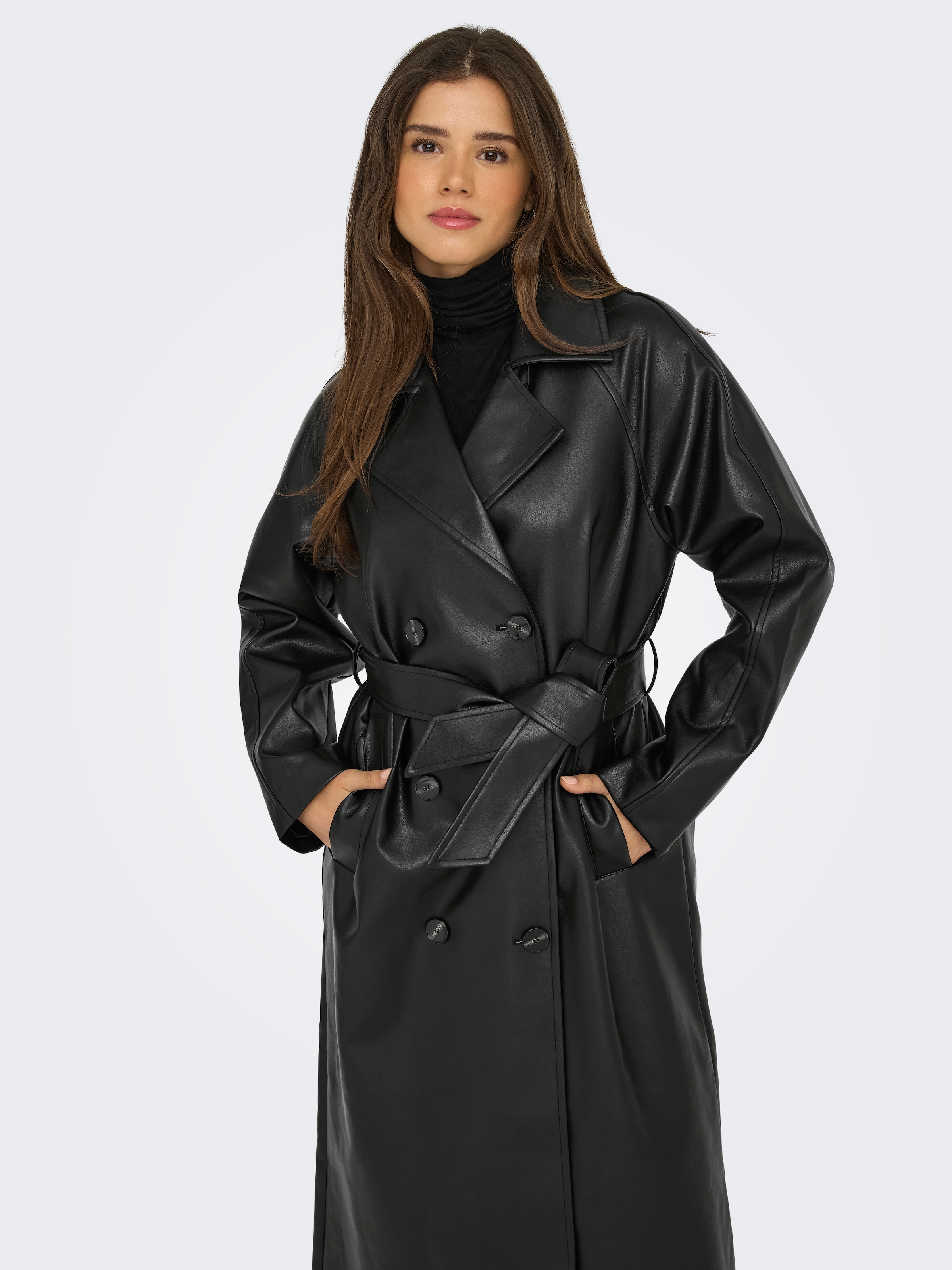 ONLY Trenchcoat "ONLBINA FAUX LEATHER TRENCHCOAT CC OTW" günstig online kaufen