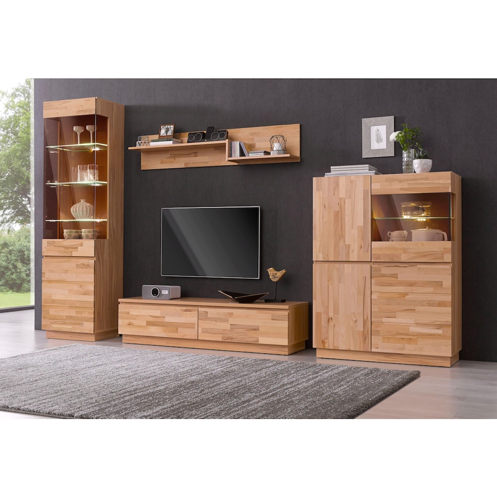 Home affaire Highboard, Höhe 120 cm, teilmassiv, FSC®-zertifiziert