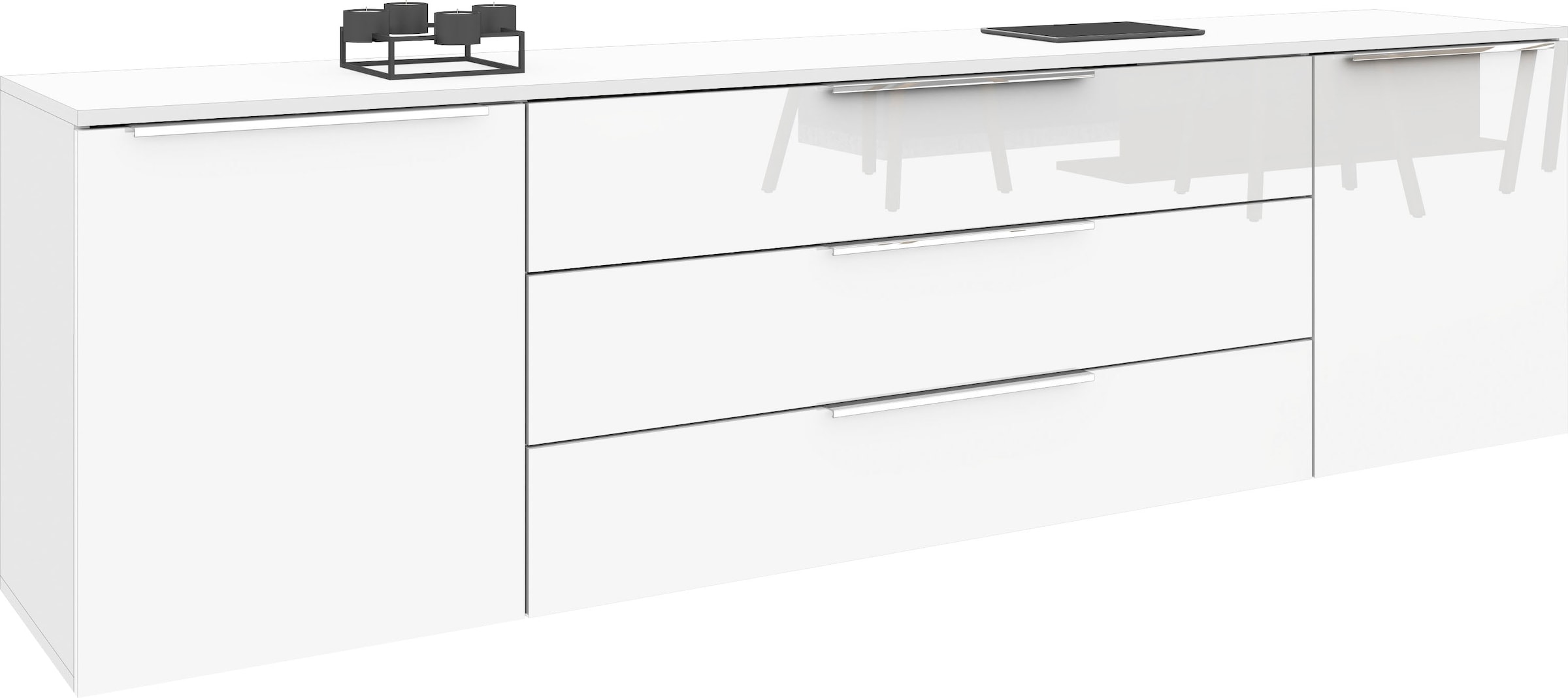 borchardt Möbel Sideboard "Oliva, hängend oder stehend mit Metallgriffen" B günstig online kaufen