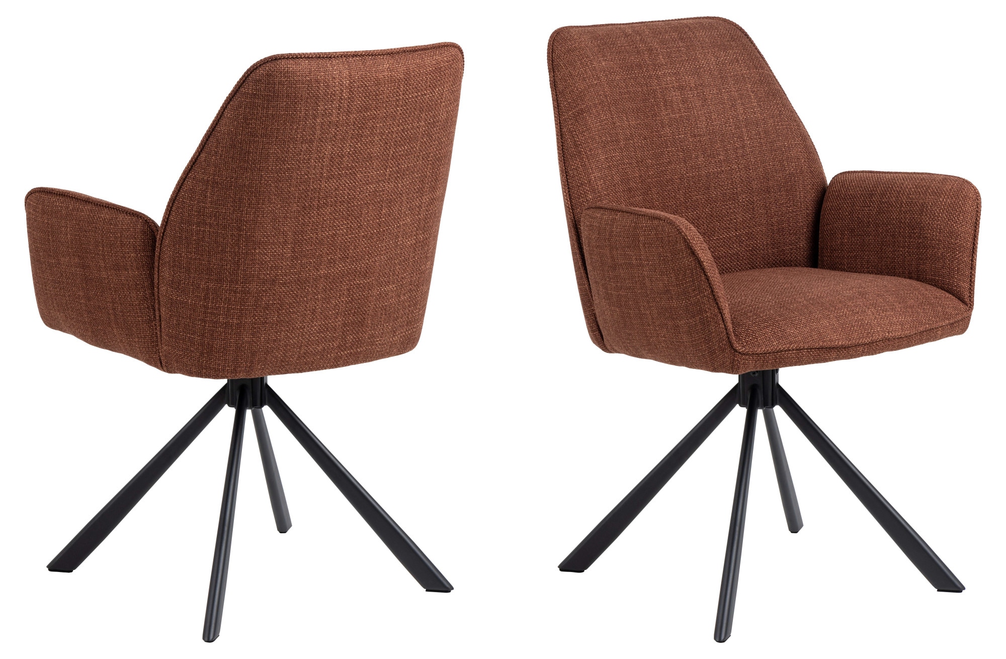 ACTONA GROUP Esszimmerstuhl "Glenda, gepolsterter komfortabel Stuhl mit Arm günstig online kaufen