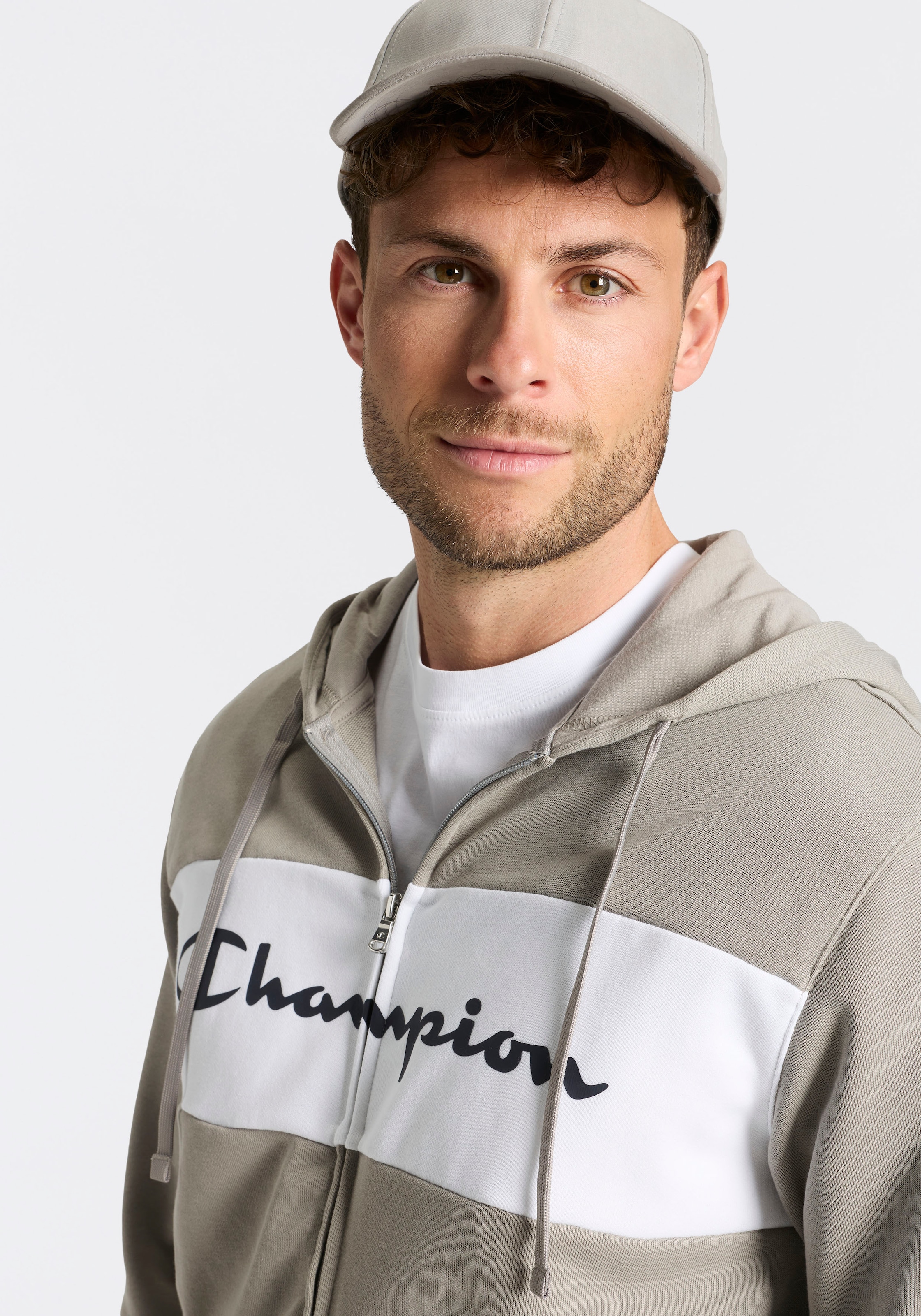 Champion Sweatanzug »Hooded Full Zip Suit« 2 tlg. mit Kapuze, mit durchgehendem Reißverschluss, für Sport und Freizeit