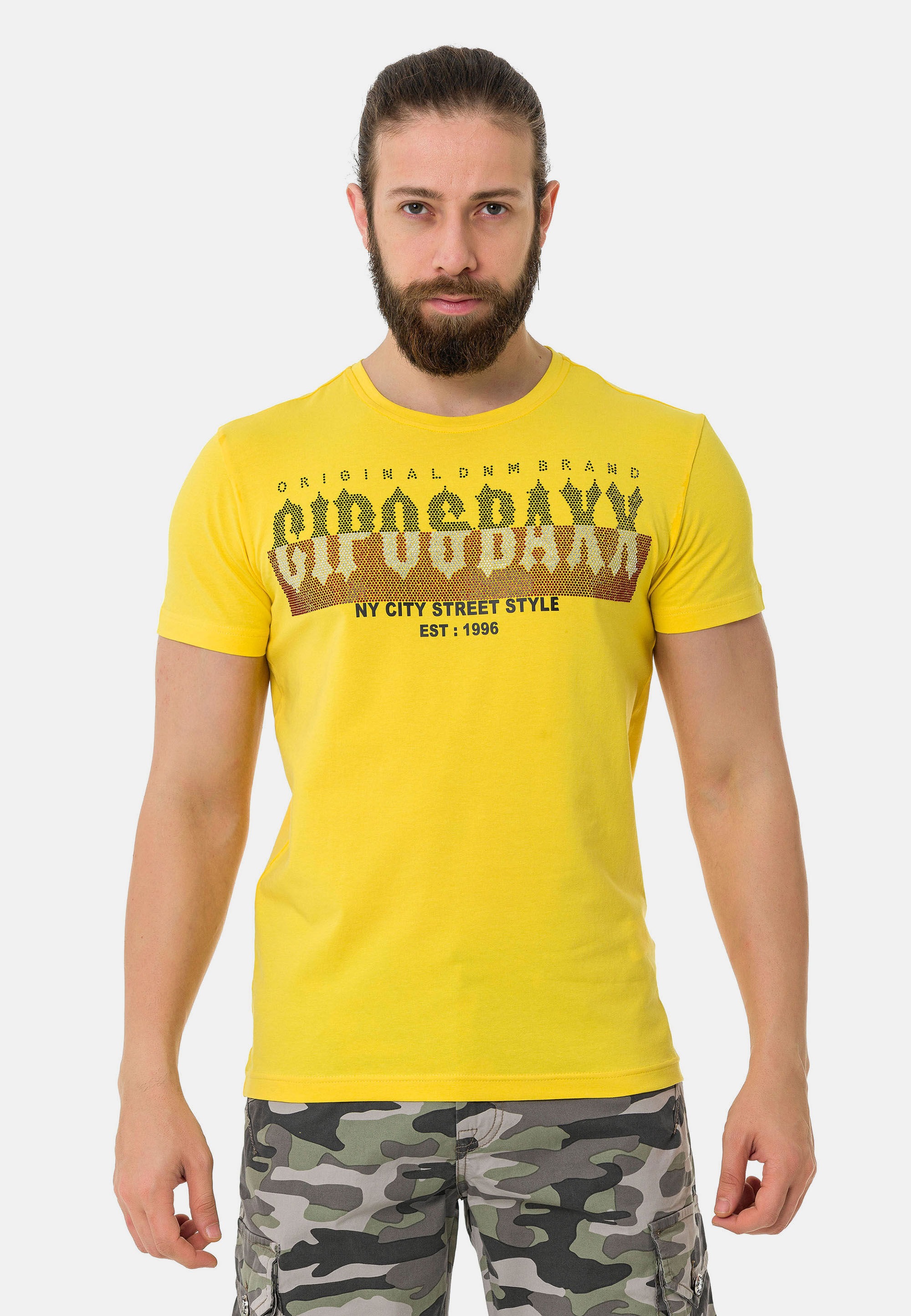 Cipo & Baxx T-Shirt »T-Shirt«, mit markantem Print