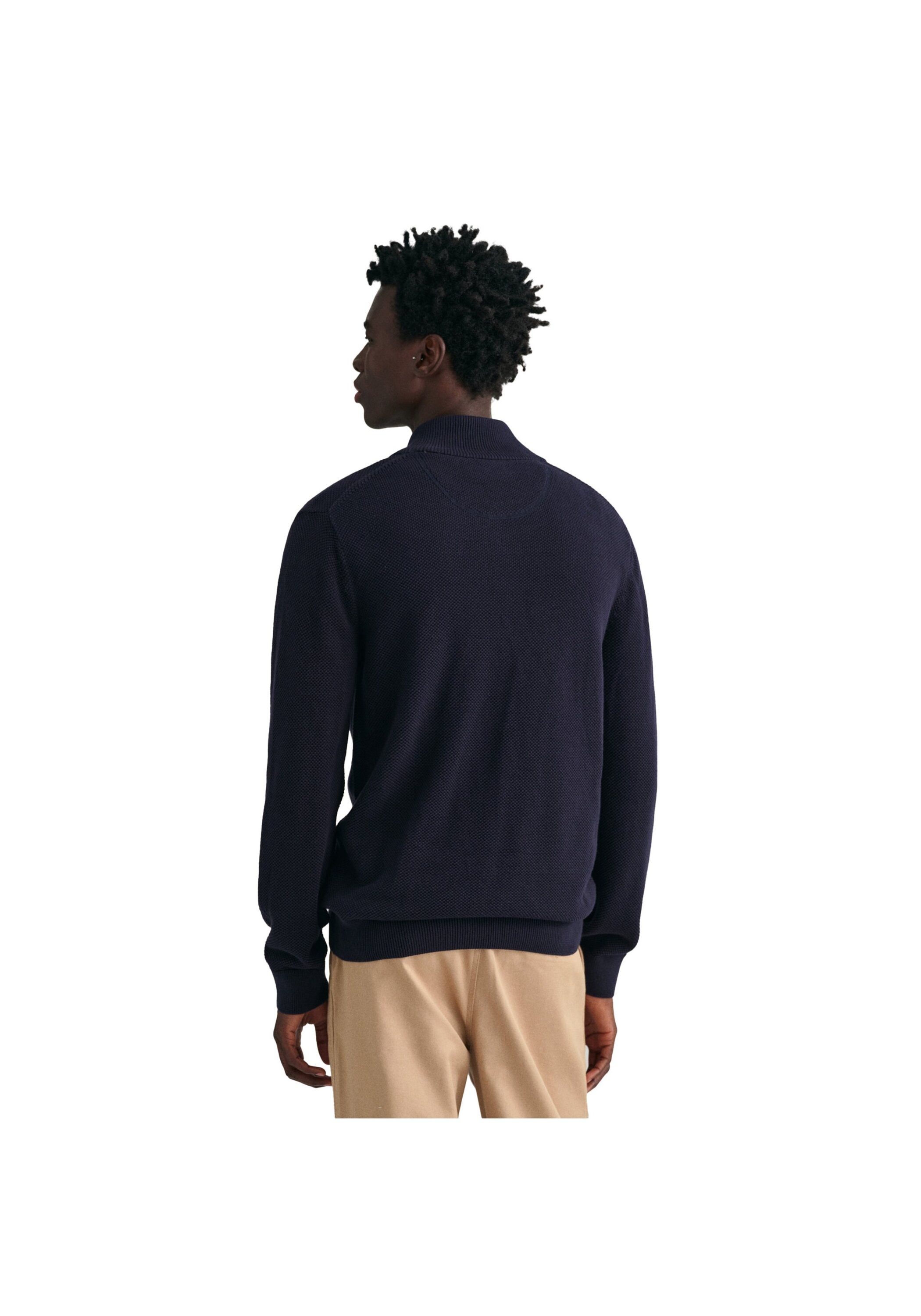 Gant Sweatshirt »Strickjacke COTTON PIQUE HALF ZIP CARDIGAN«
