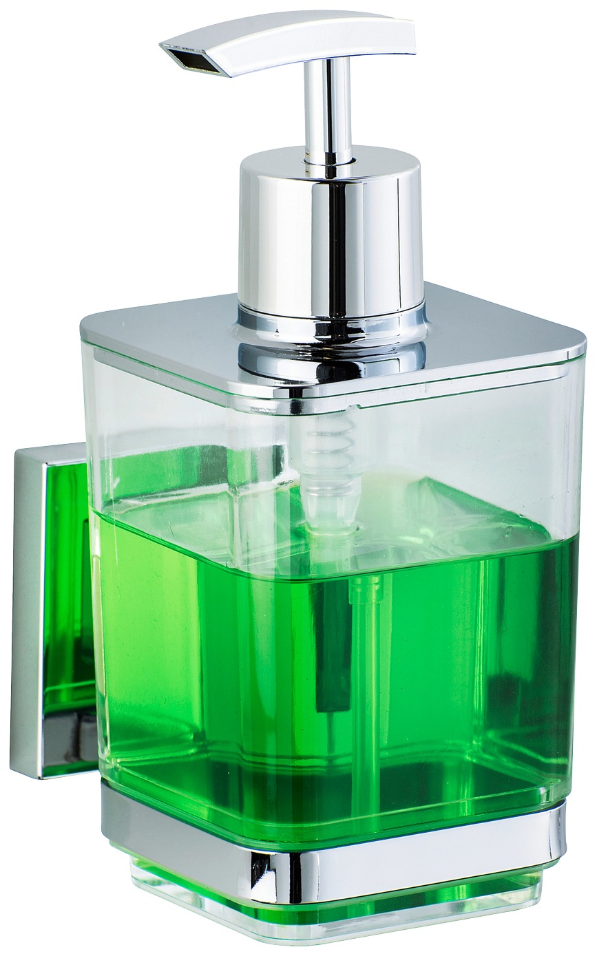 WENKO Seifenspender "Vacuum-Loc Quadro" Befestigen ohne Bohren, Edelstahl-H günstig online kaufen