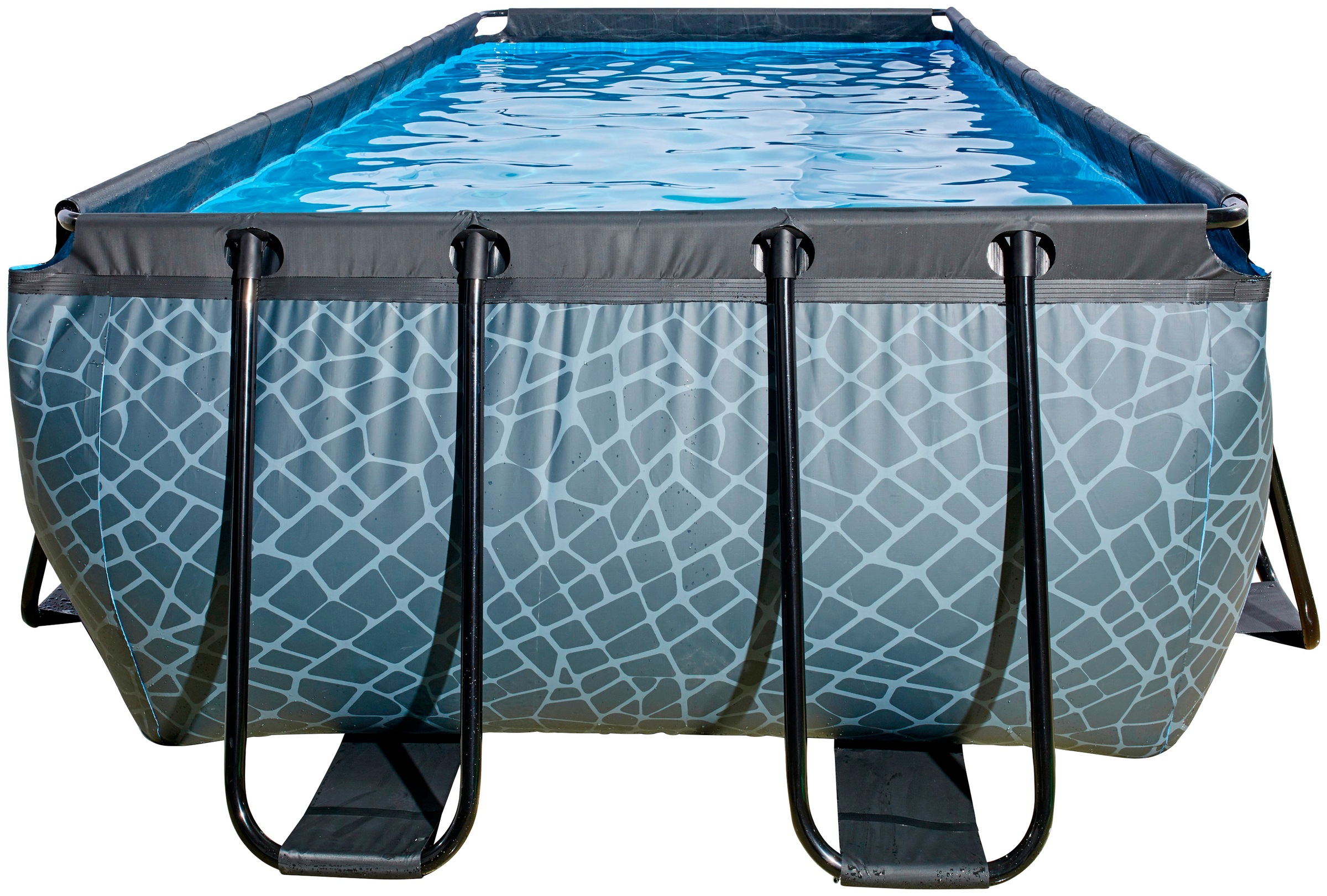 EXIT Framepool »inkl. Sicherheitsleiter und Kartuschenfilterpumpe«, (Set, 3 tlg.), BxLxH: 250x540x122 cm