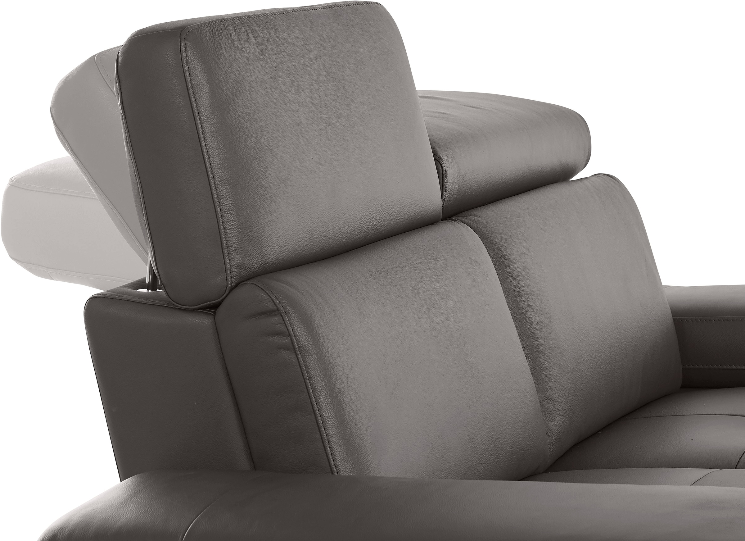 Places of Style Ecksofa »Kilado, L-Form,«, mit Relaxfunktion, verstellbarer Armlehne, Kopfteilverstellung