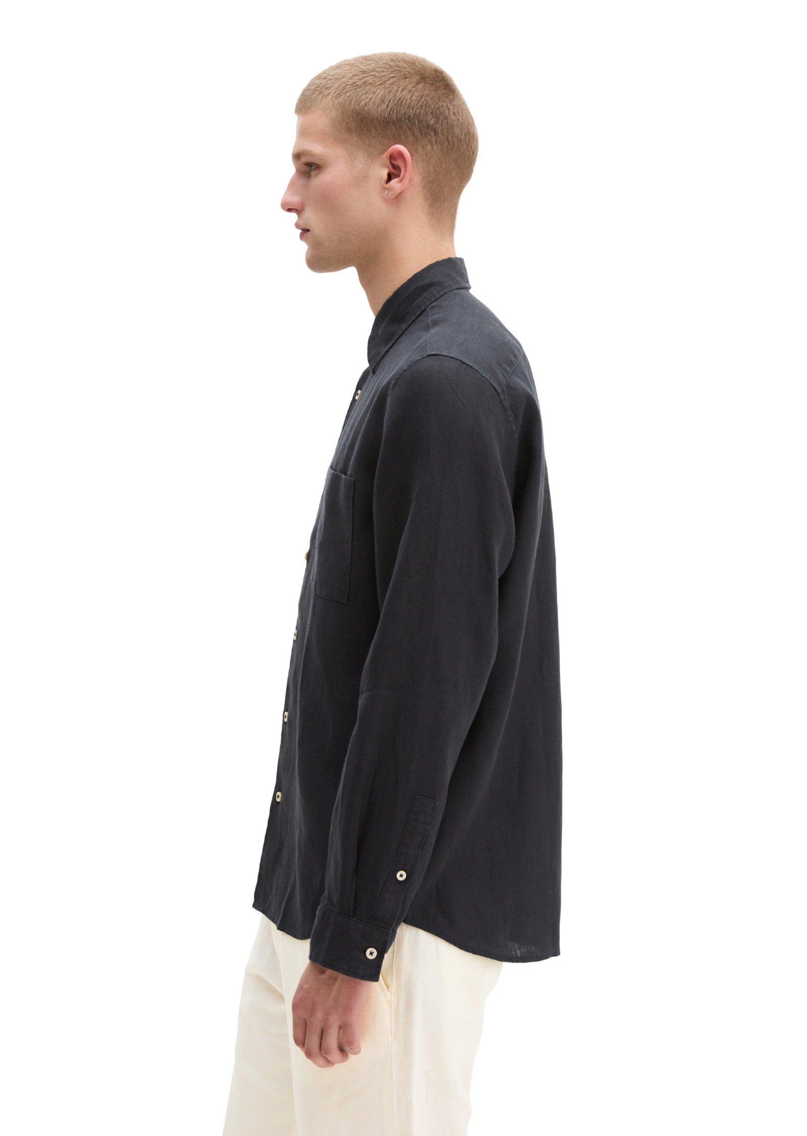 Marc OPolo Langarmhemd "aus reinem Leinen" günstig online kaufen