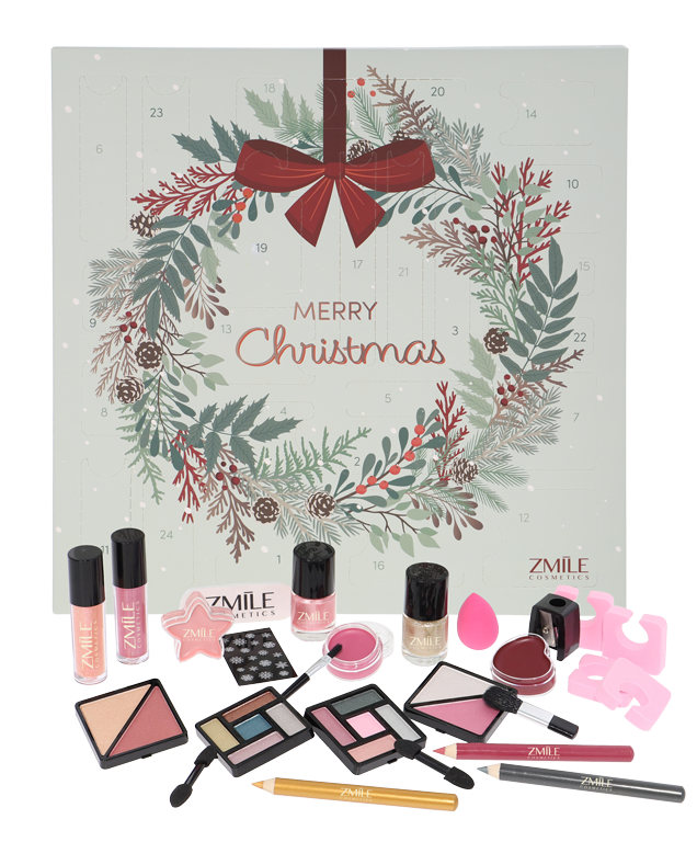ZMILE COSMETICS Kosmetik-Adventskalender »ZMILE COSMETICS Adventskalender Square Jingle and Glow vegane Kosmetik« ab 14 Jahren vegane Kosmetik
