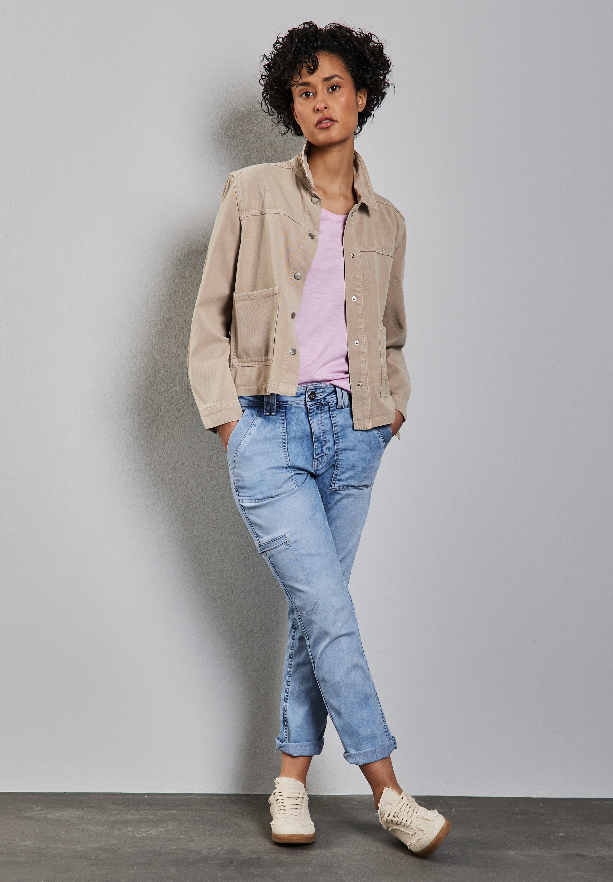 STREET ONE Relax-fit-Jeans, im Cargo-Look