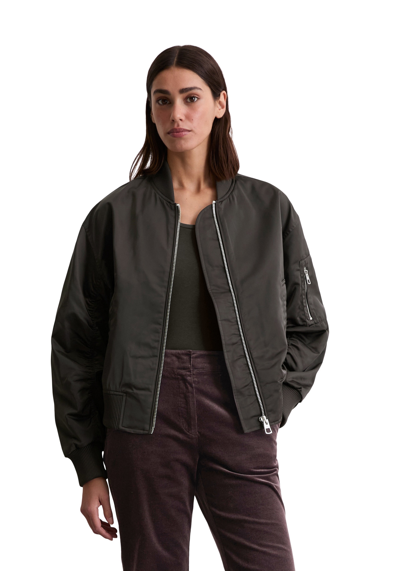 Marc OPolo Outdoorjacke "aus recyceltem Shiny-Polyester-Twill", ohne Kapuze günstig online kaufen