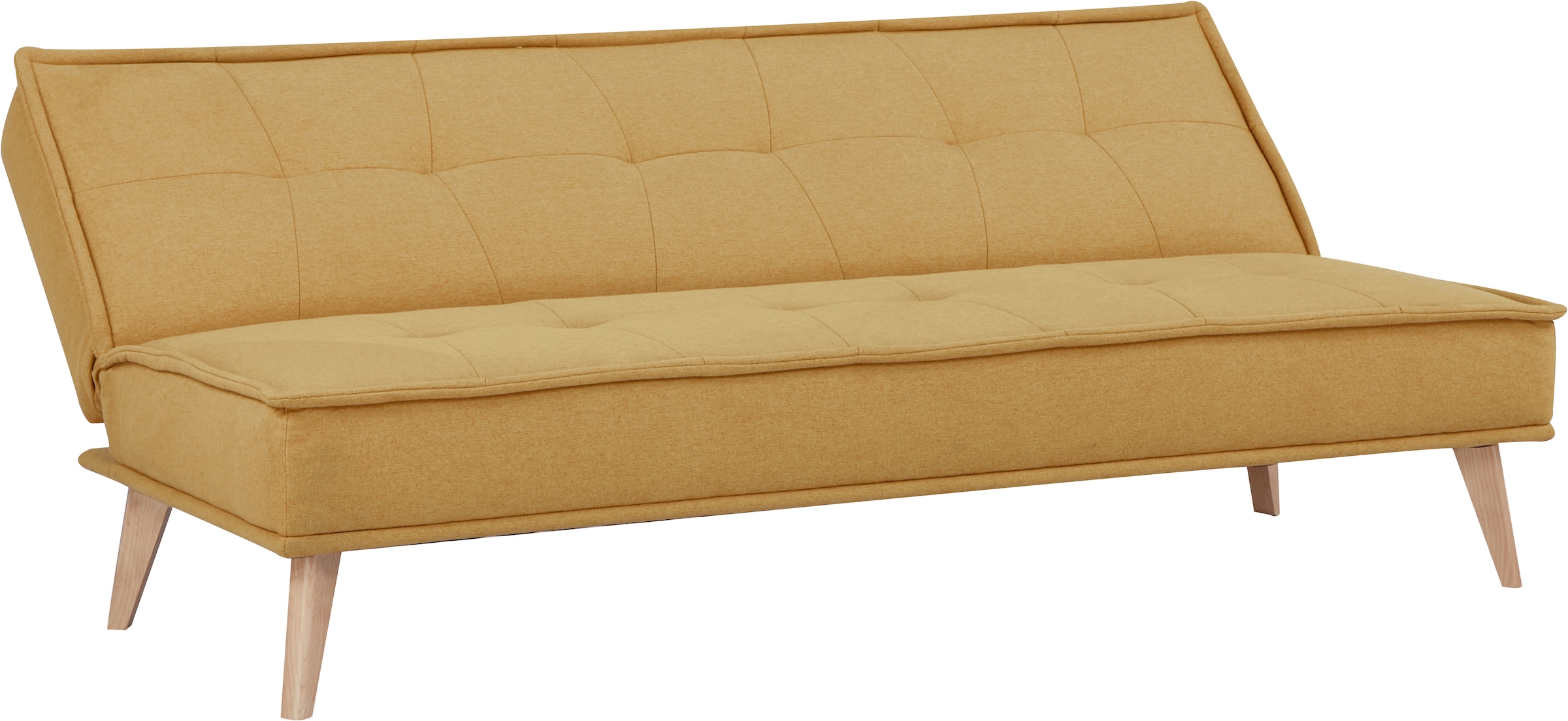 INOSIGN Schlafsofa »MENDOTA, 181 cm, 3-Sitzer mit Schlaffunktion,«, verstellbarer Rückenlehne, Klappmechanismus, Webstoff