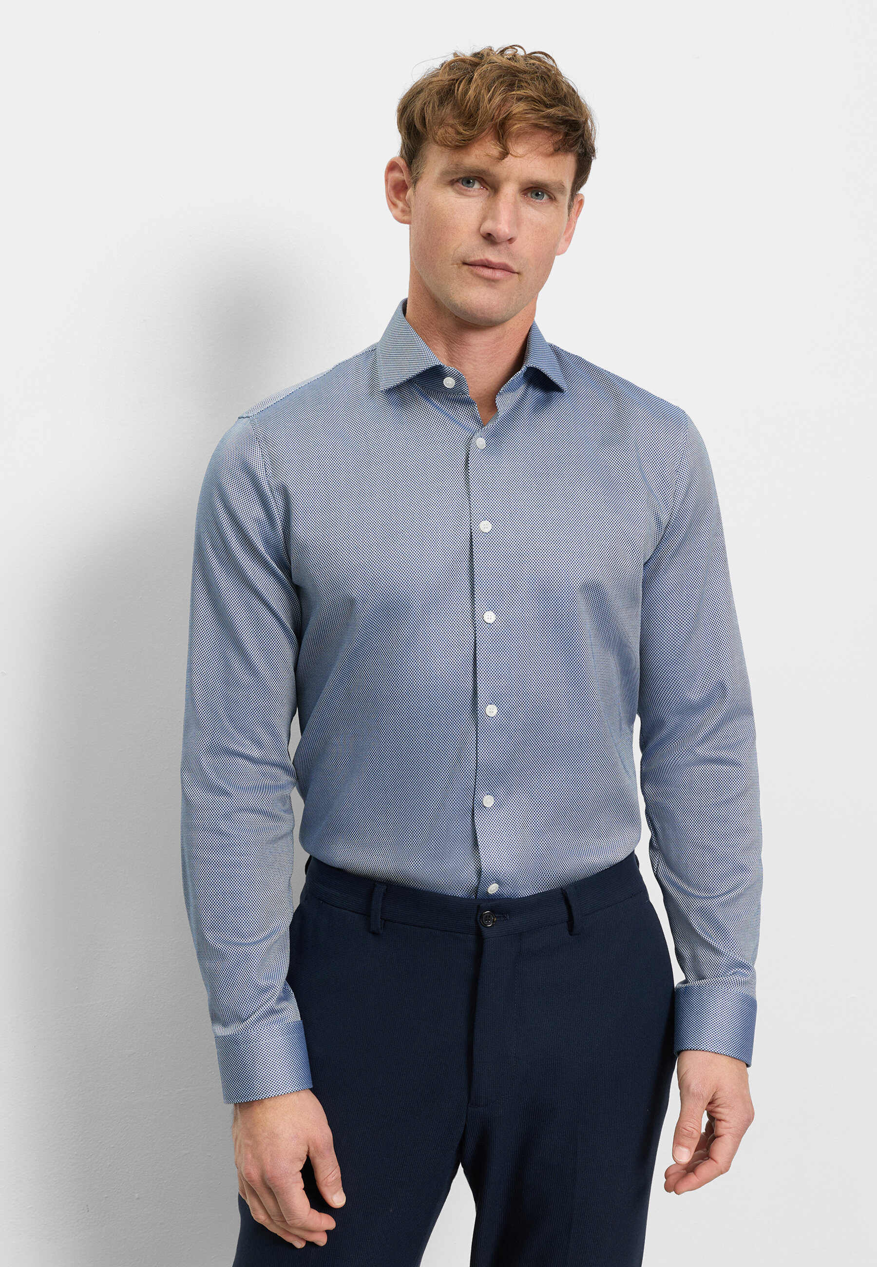 OLYMP Businesshemd "OLYMP No. Six, Super Slim, Royal Kent mit extra langem Arm"