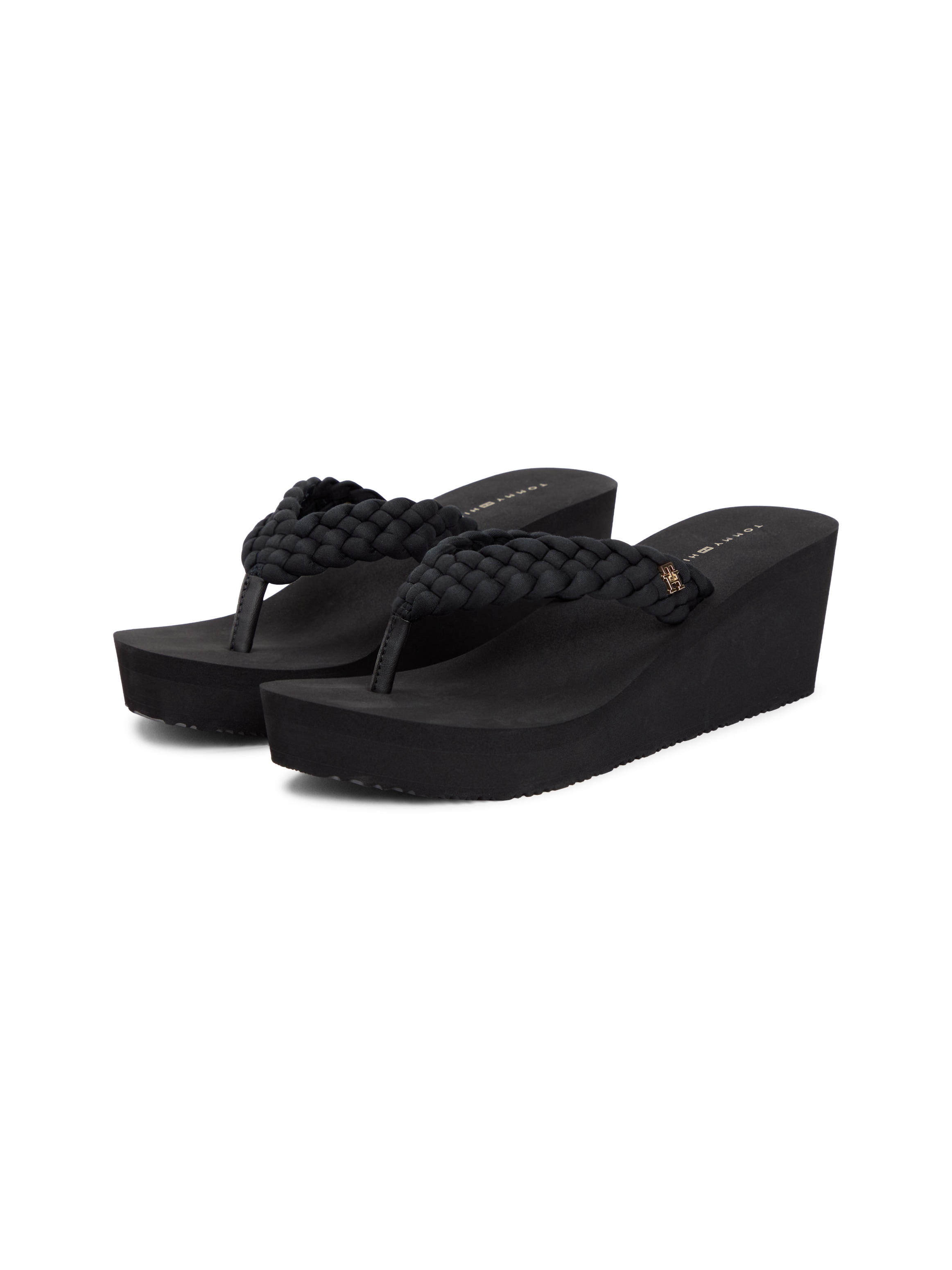 Tommy Hilfiger Zehentrenner "TH WEDGE BRAIDED SUMMER SANDAL" Keilabsatz, So günstig online kaufen