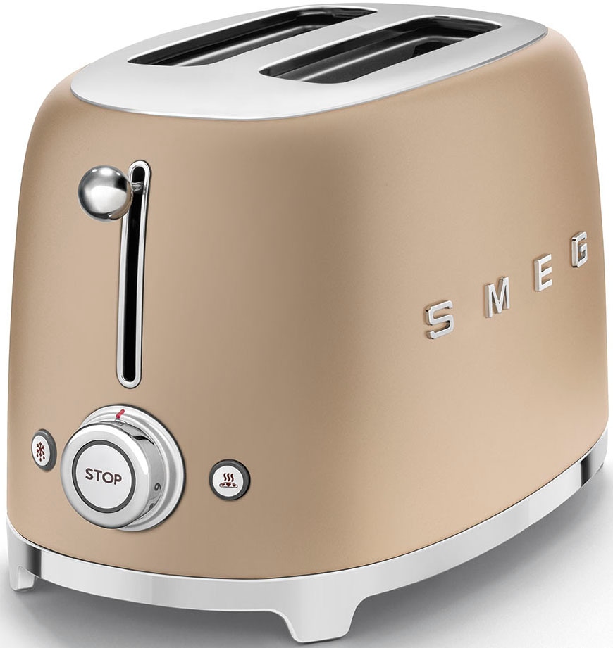 Smeg Toaster "TSF01CHMEU", 2 kurze Schlitze, 950 W