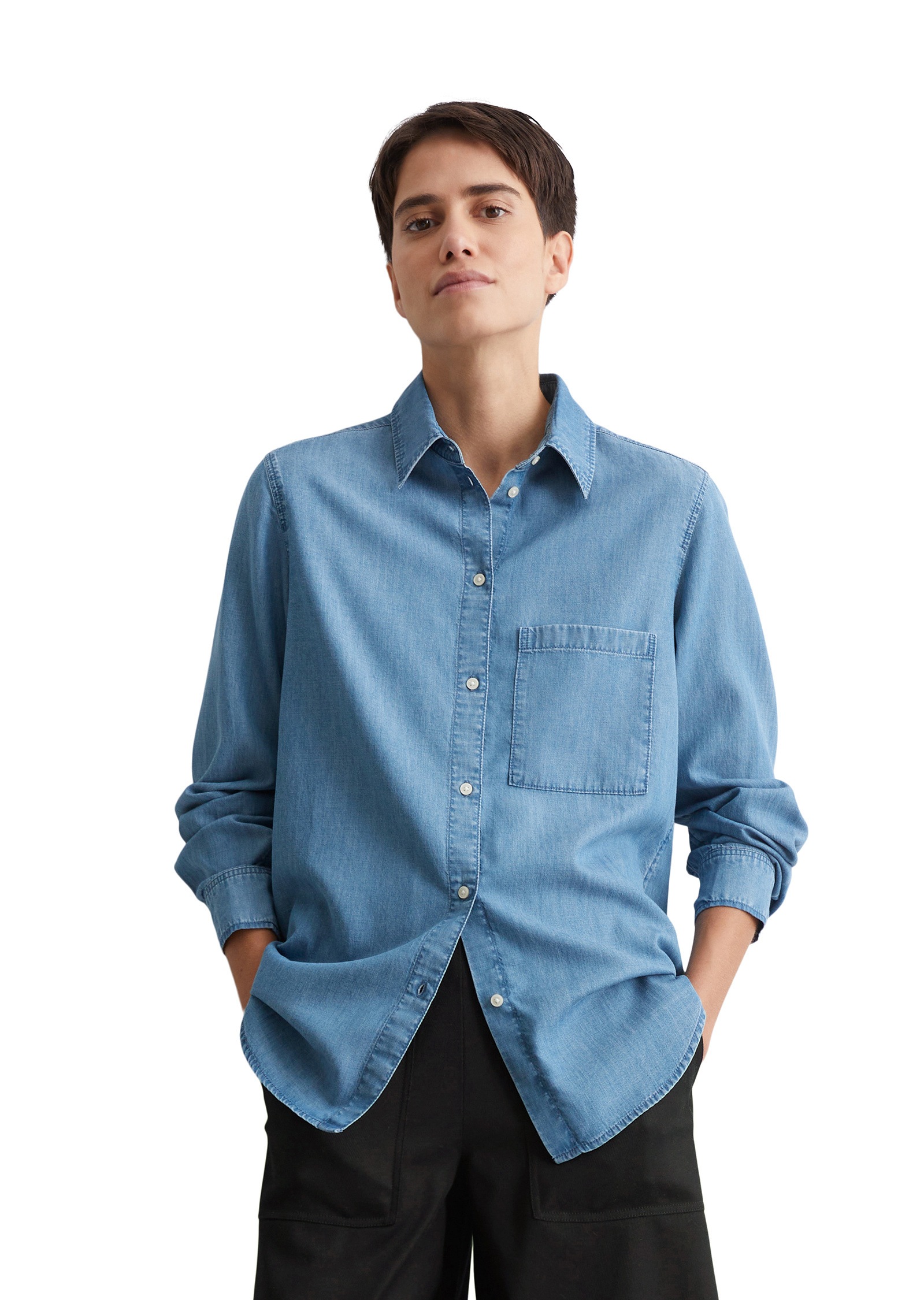 Marc O'Polo Langarmbluse »mit TENCEL™ Lyocell«