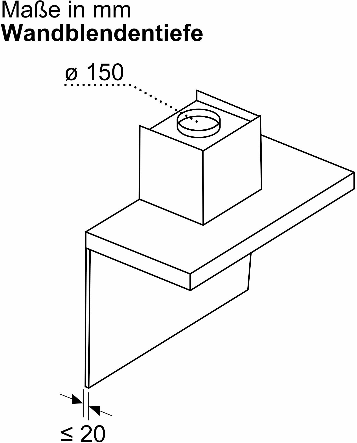 BOSCH Wandhaube »DWB93BC30« Serie Serie 2