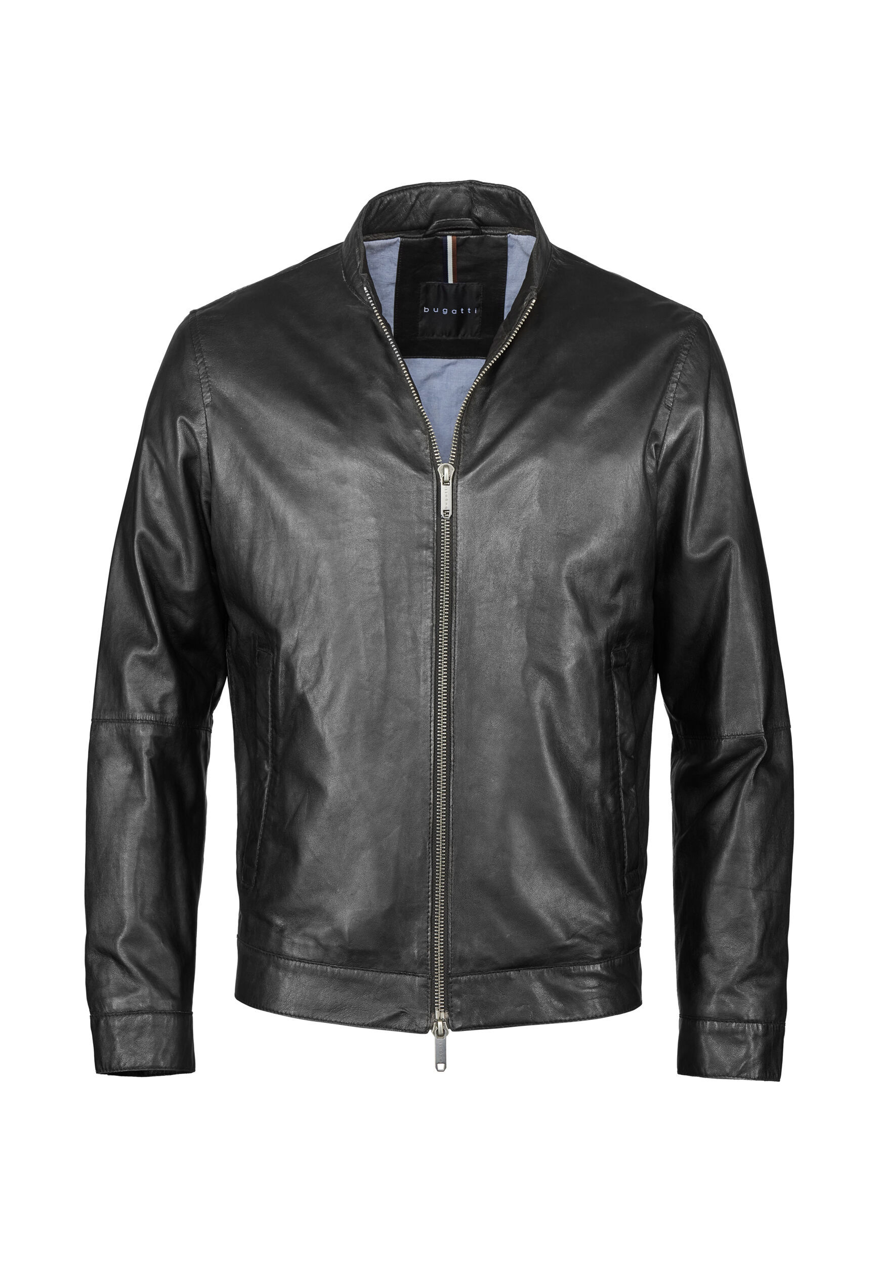 bugatti Lederjacke "BUBORMIO" ohne Kapuze aus hochwertigem Leder