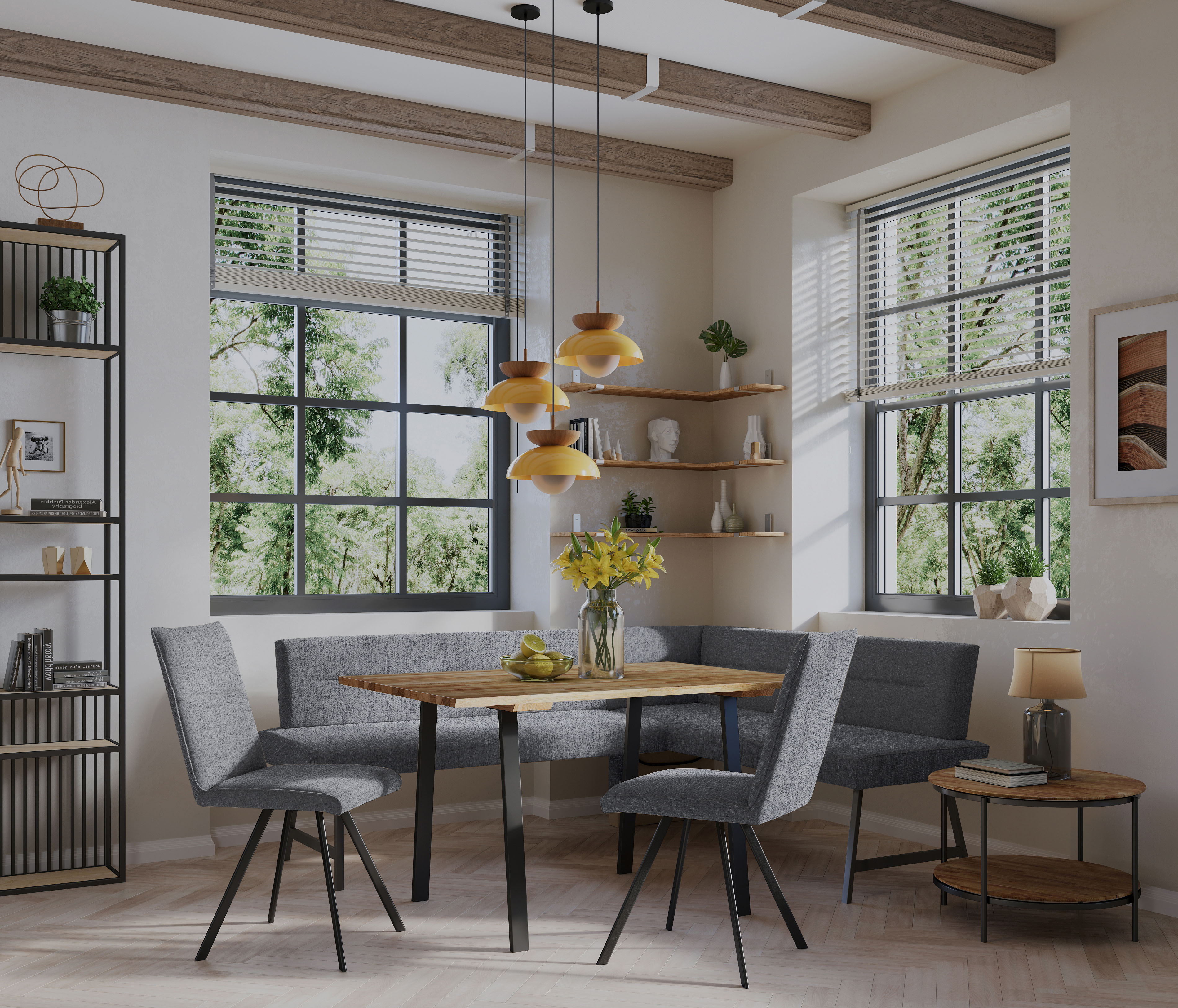 Thumbnail - Home affaire 4-Fußstuhl "Sava" (Set) 2 Stk.Metallgestell