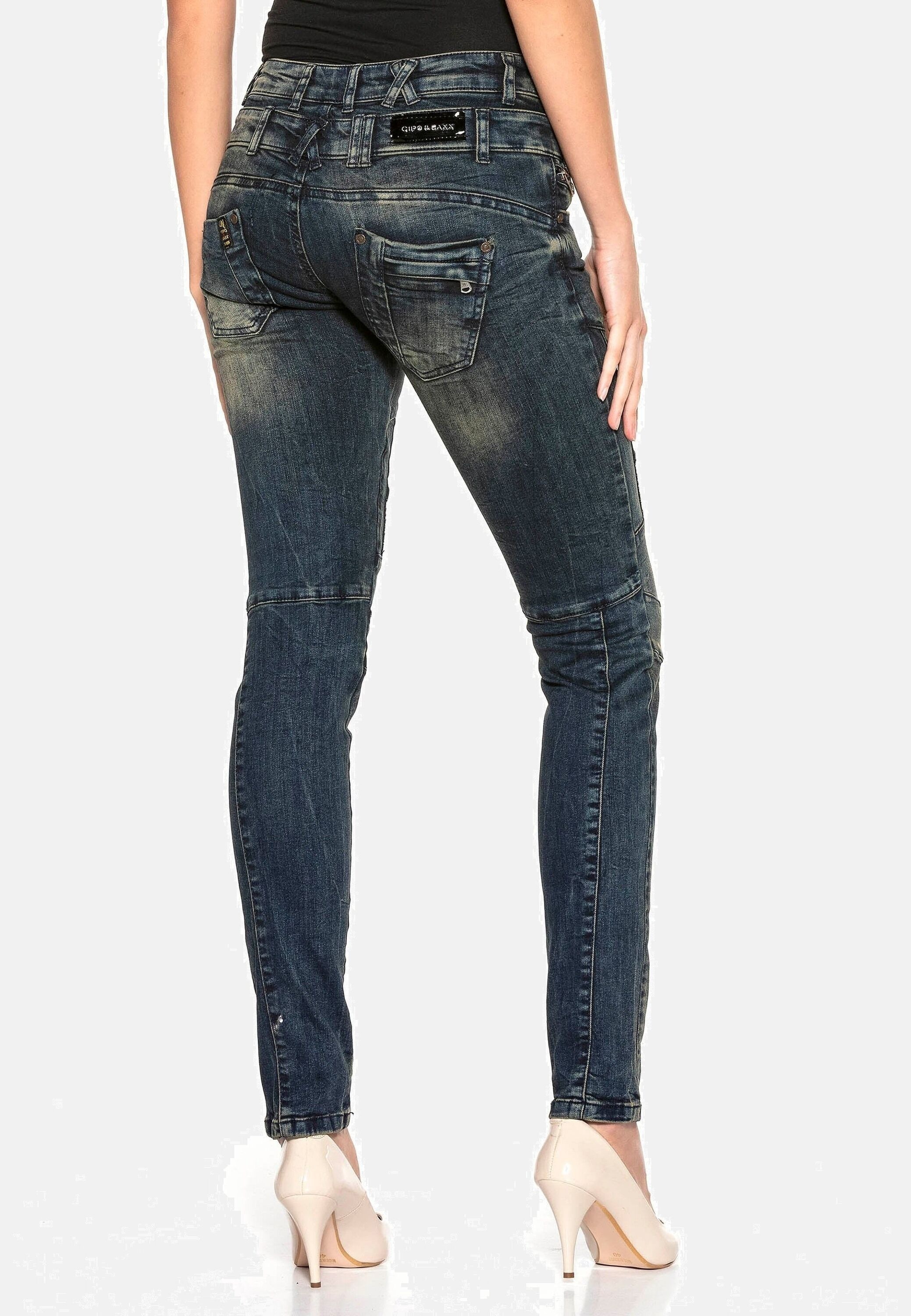 Cipo & Baxx Slim-fit-Jeans »Jeans«, mit Doppel-Bund, WD362