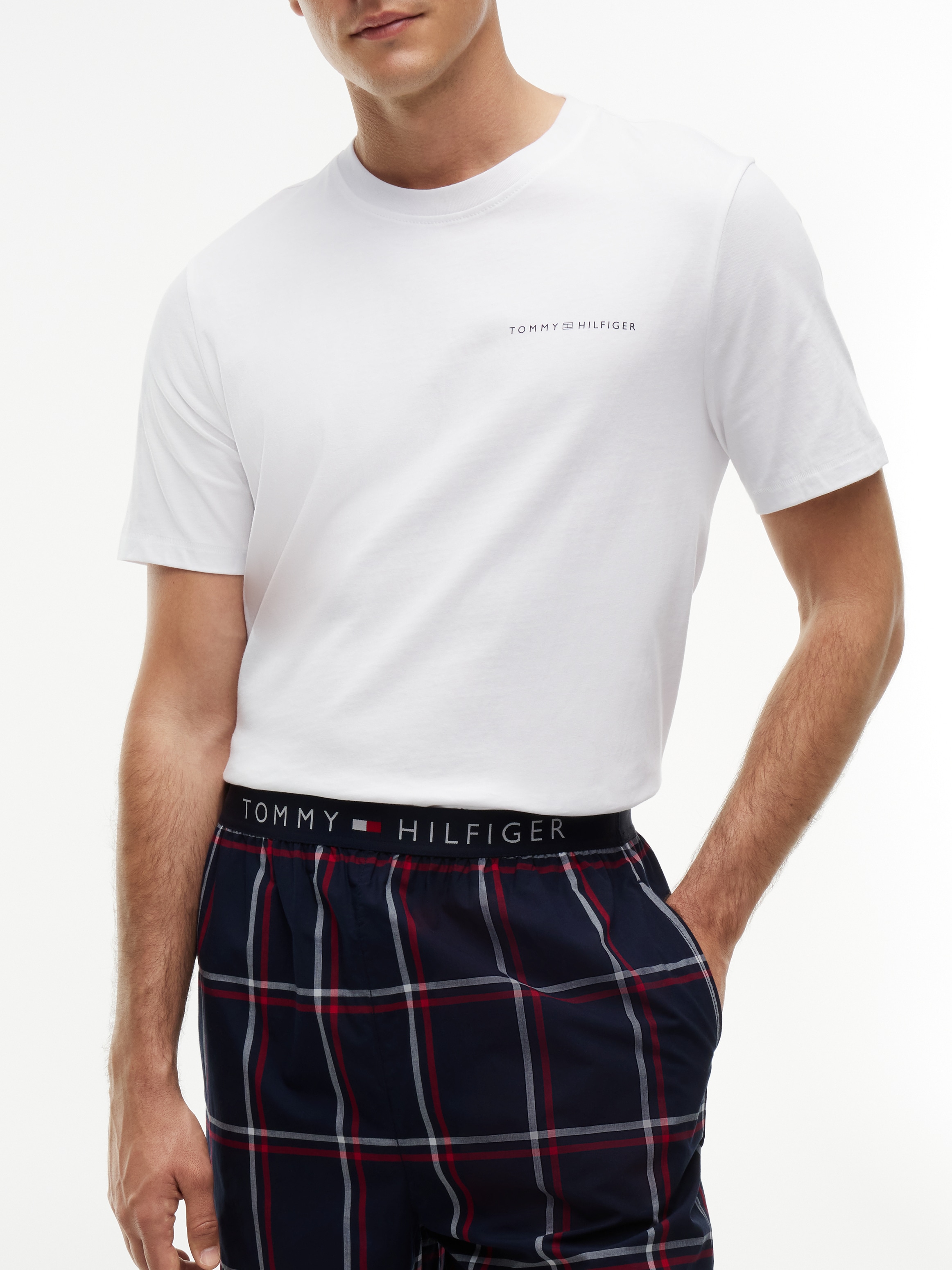 Tommy Hilfiger Underwear Relaxhose "WOVEN PANT PRINT" Klassisches Karo-Design, Komfortabler Elastikbund