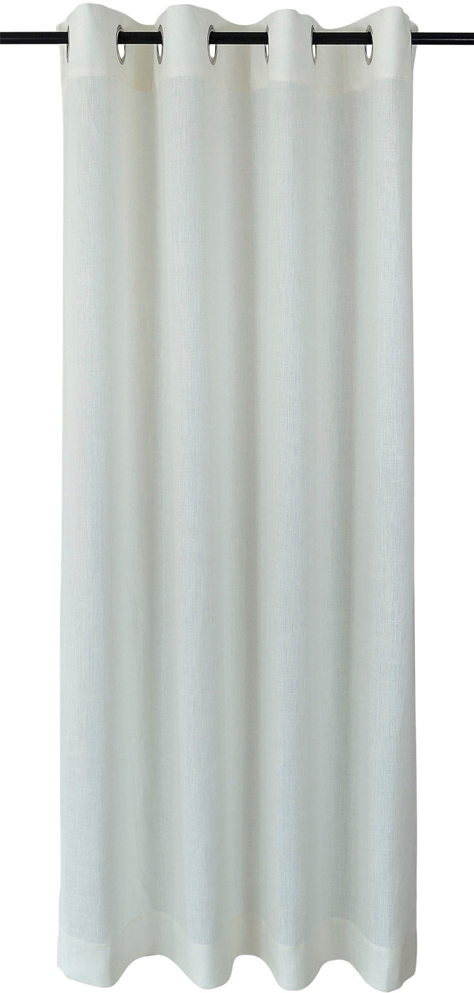 Kutti Vorhang »Metis Leinen«, (1 St.), Basic blickdicht, | pflegeleicht, natürliche Leinen-Gardine, einfarbig, BAUR