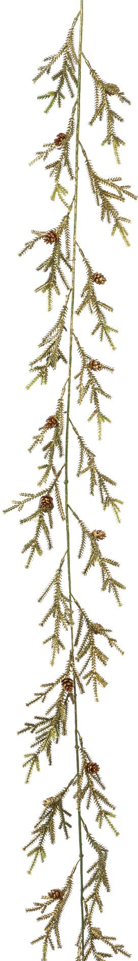 Creativ green Winterliche Kunstpflanze »Weihnachtsdeko, Weihnachtsgirlande«, Girlande mit Zapfen, Länge 170 cm, 2er-Set