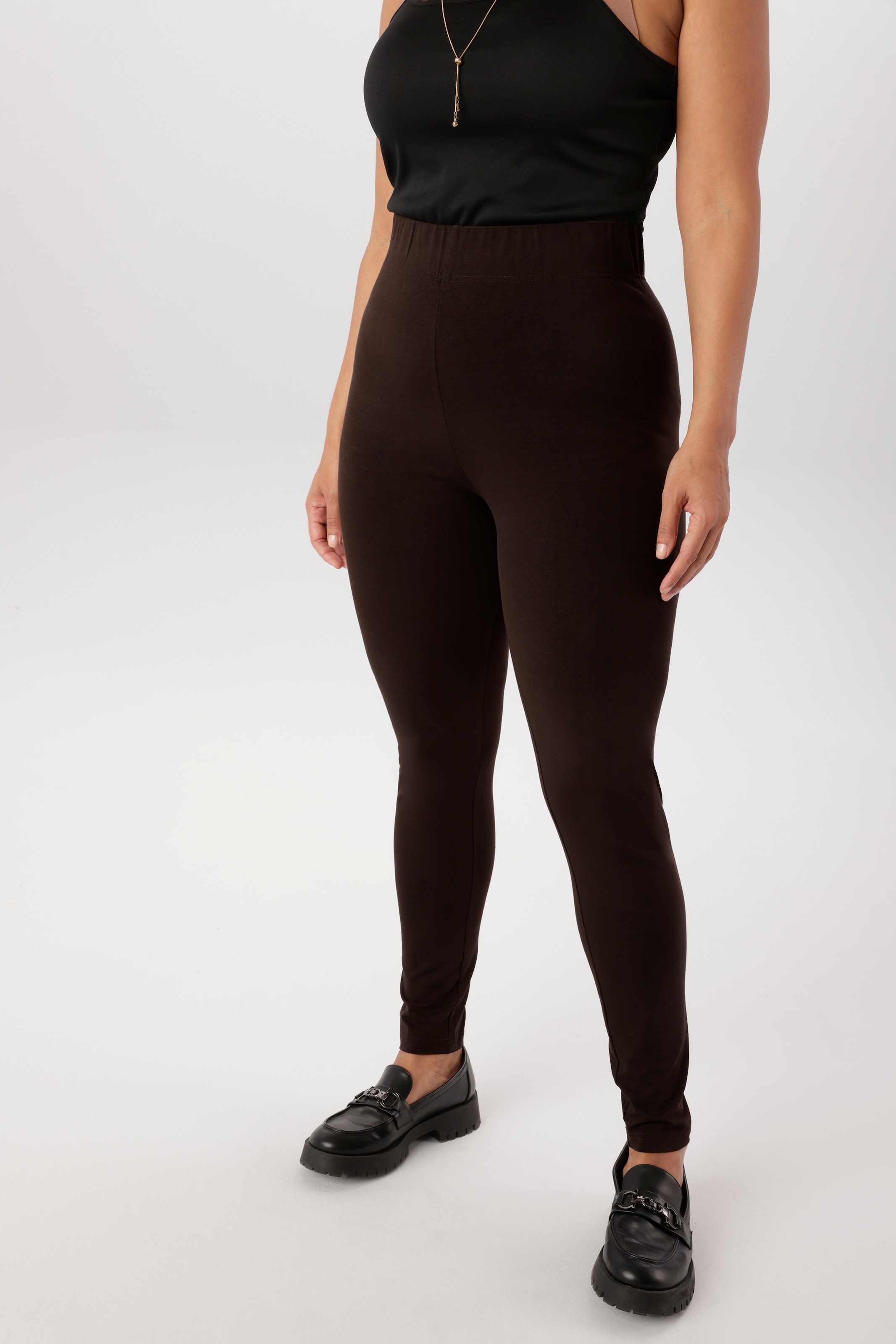Aniston PLUS Leggings aus elastischer Single Jersey-Qualität
