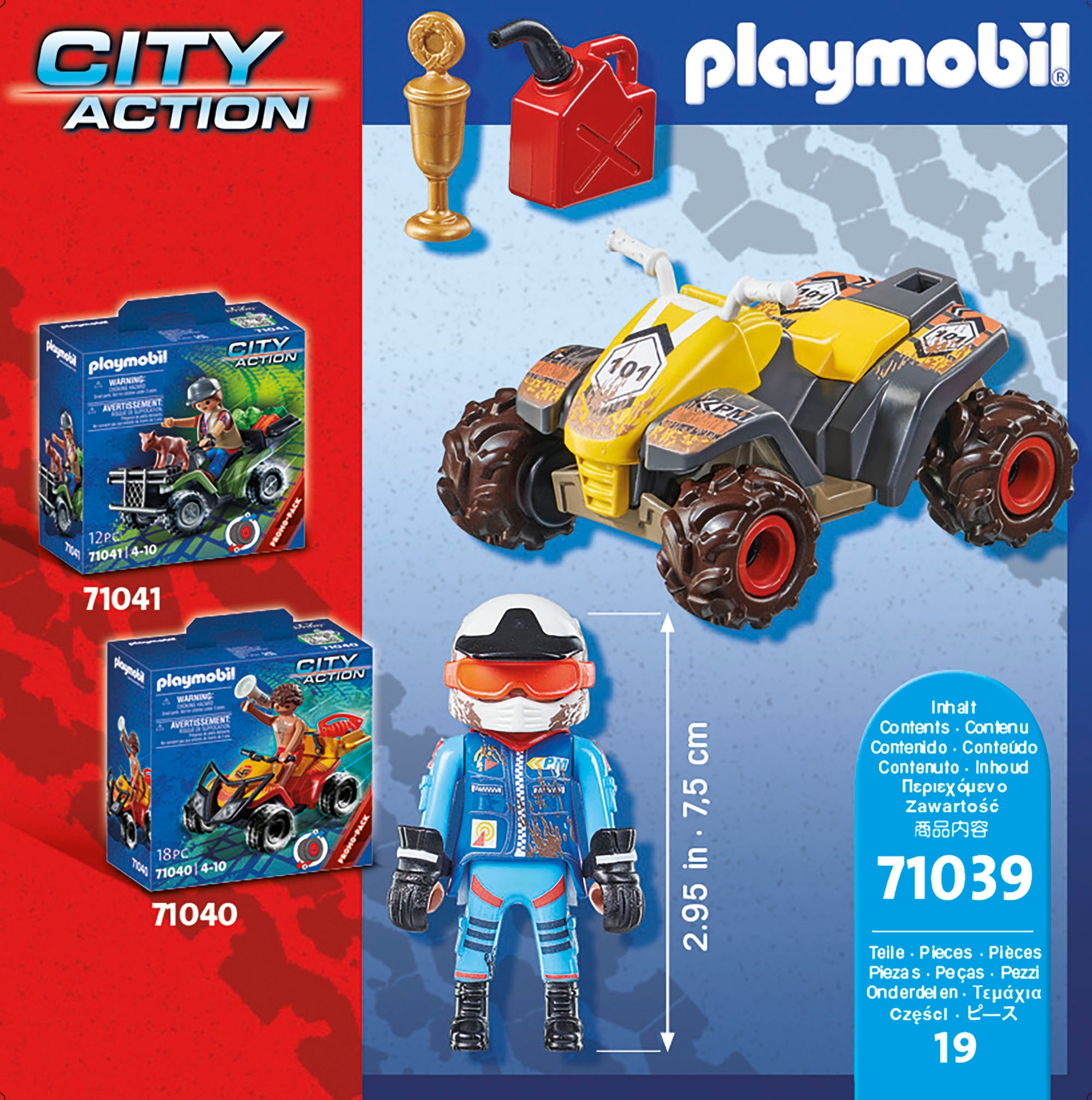 Playmobil® Konstruktions-Spielset »Offroad-Quad (71039), My Action Heroes«, (19 St.), Made in Europe