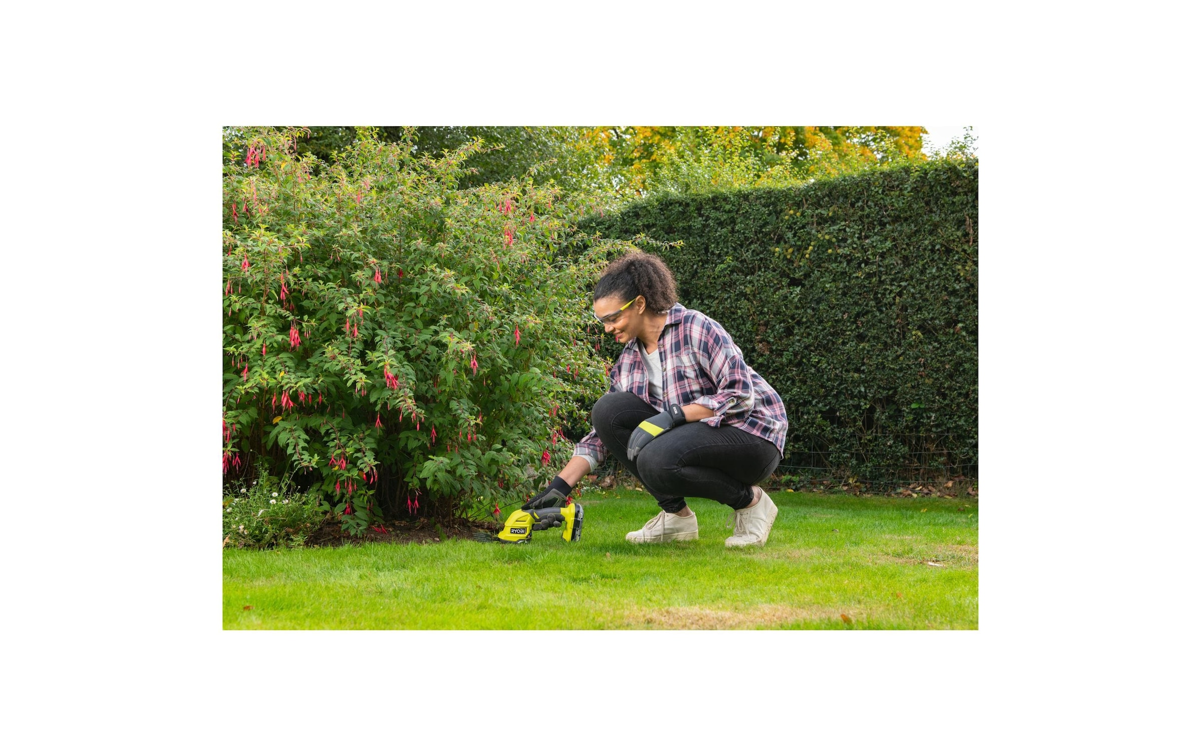 RYOBI Akku-Gras- und Strauchscherenset »RYOBI RY18GSA-0« ()
