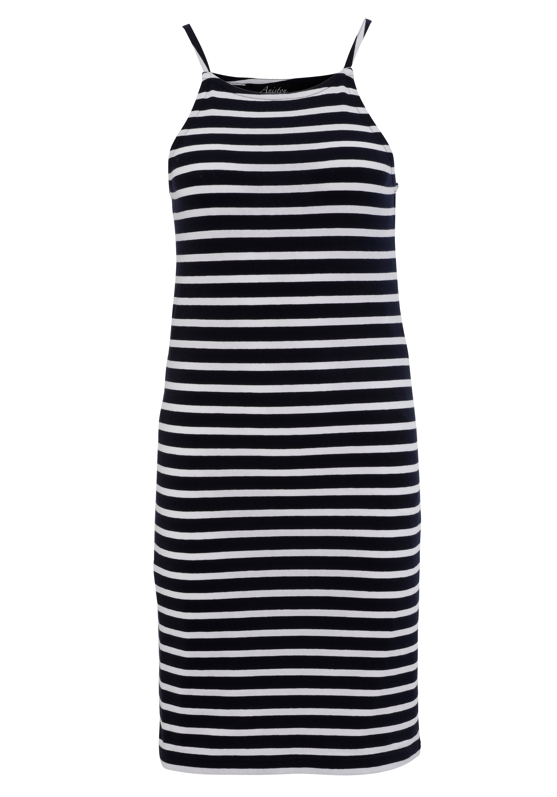 Wahl bunt du | hast für die oder Aniston CASUAL Marine-Look Sommerkleid, gestreift BAUR bestellen -
