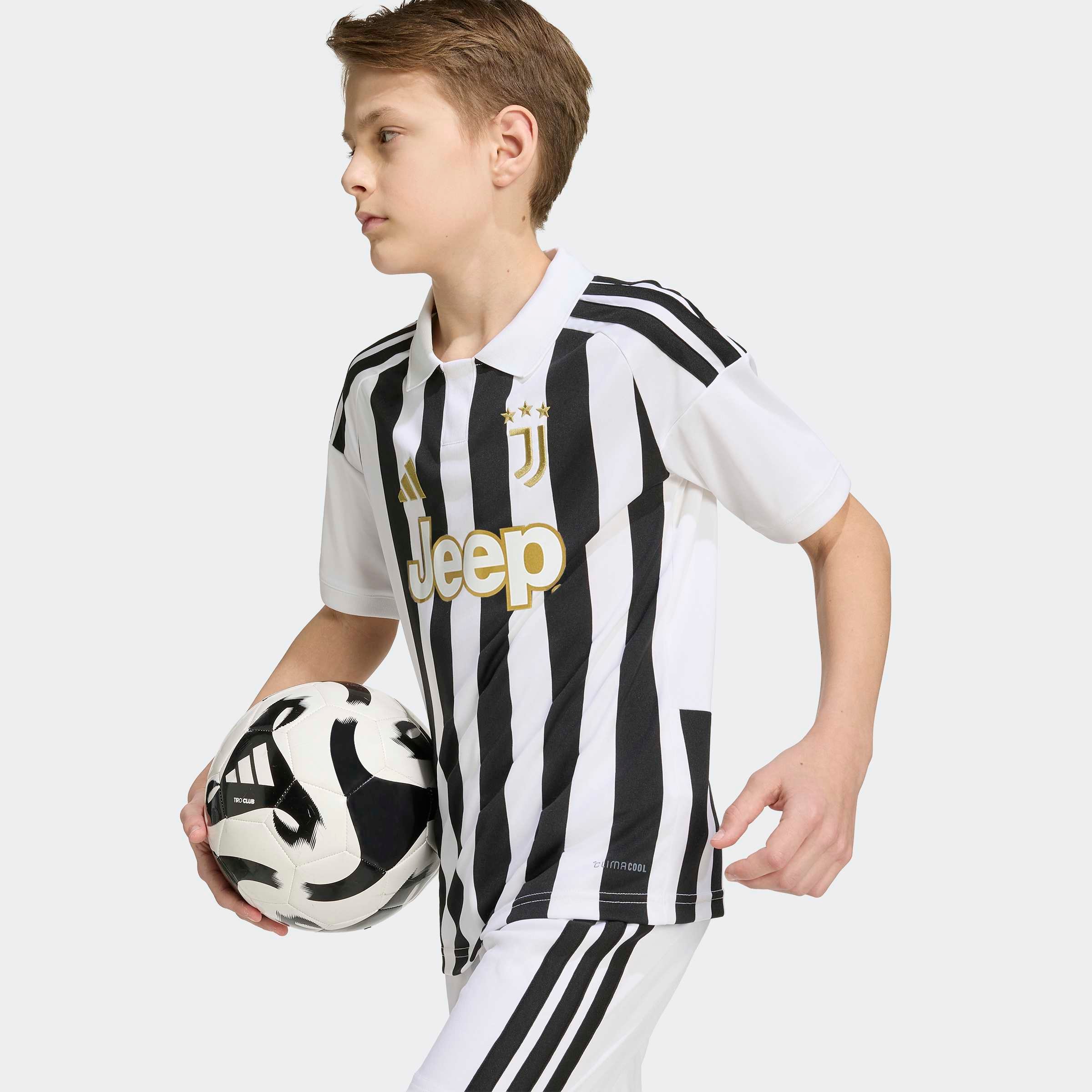 adidas Performance Fußballtrikot »JUVE H JSY Y« mit Climacool Technologie, mit traditionellem Kragen, mit 3-Streifen
