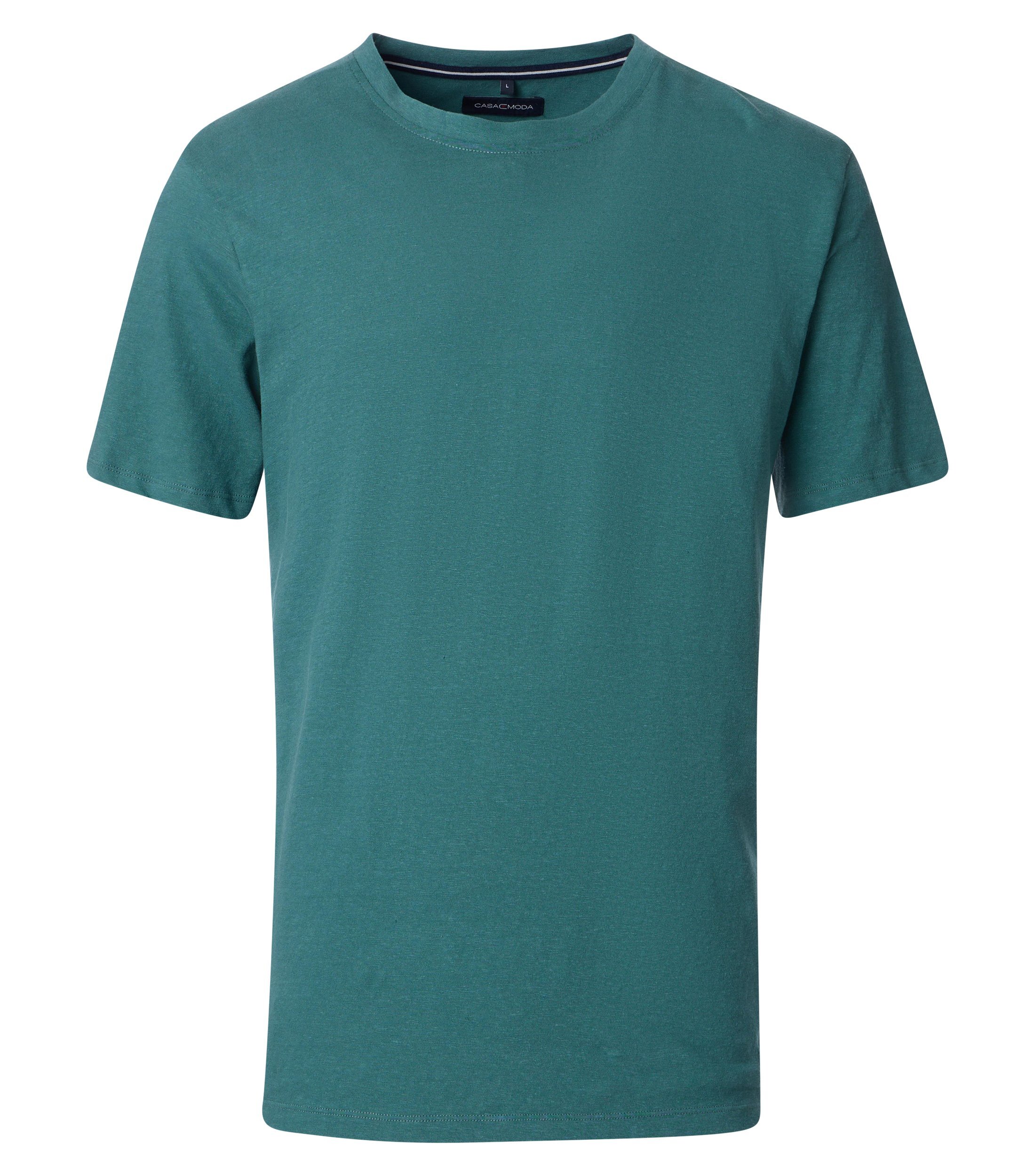 CASAMODA T-shirt Uomo/Donna In Puro Cotone – Colore Rosso Chiaro, Taglia XL – Design Sportivo Con Strisce, Comfort E Vestibilità Normale