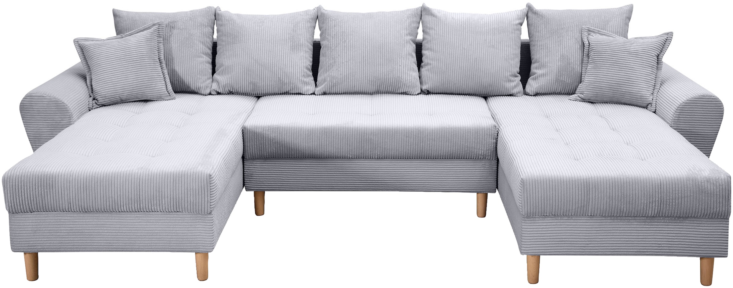 COLLECTION AB Wohnlandschaft »Raisa U-Form«, mit Federkern, Kissen und Steppung im Sitzbereich