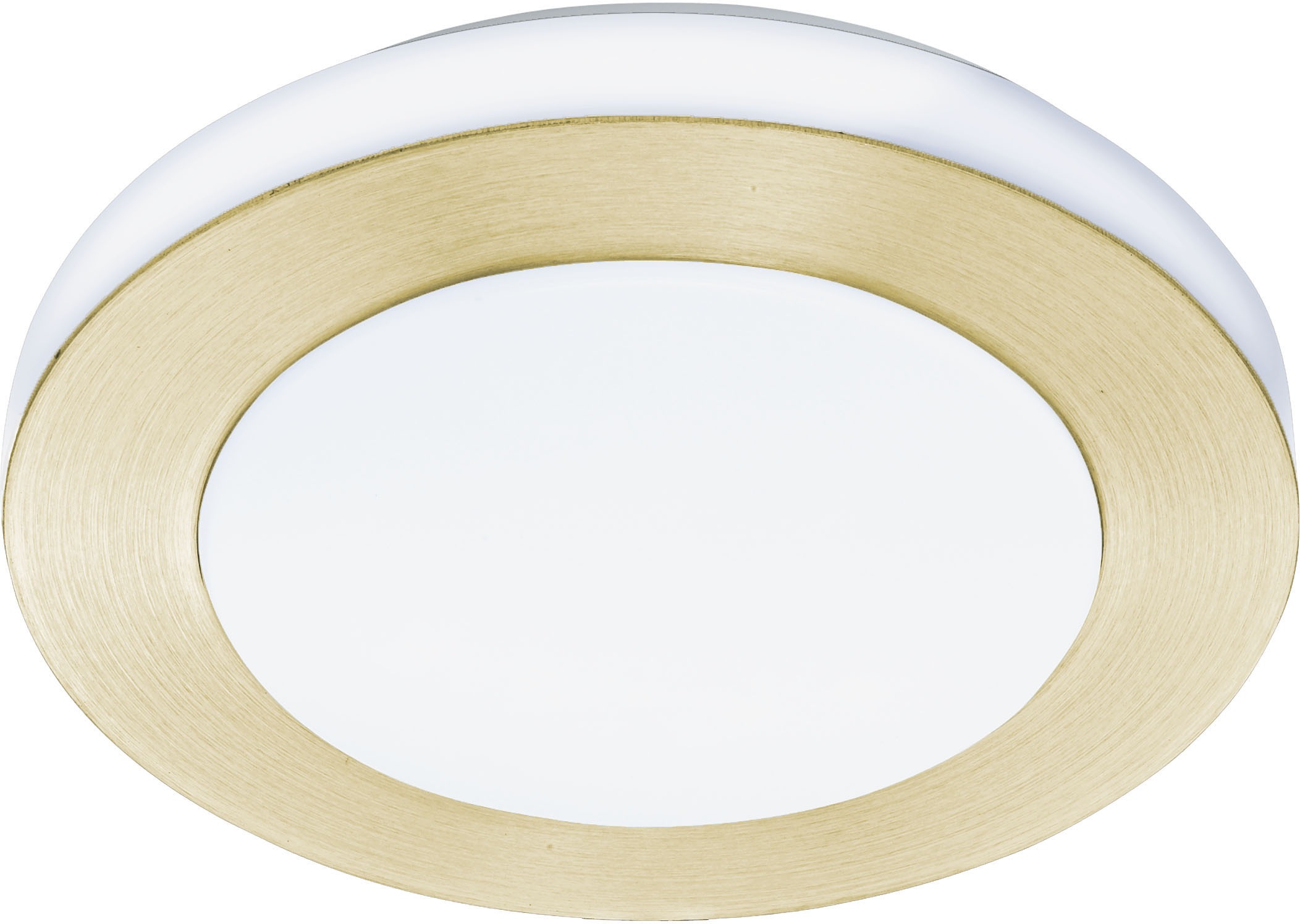 EGLO Deckenleuchte »LED CARPI«, Leuchtmittel LED-Modul | LED fest integriert, Deckenleuchte in messing und weiß aus Stahl - 3,6W - Warmweiß