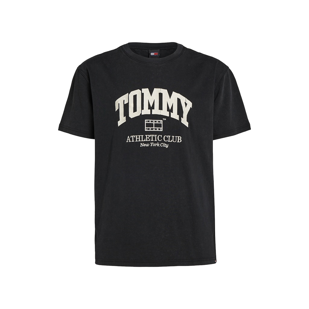 Tommy Jeans T-Shirt »TJM REG ATHLETIC CLUB TEE«, Logo im College-Stil auf der Brust