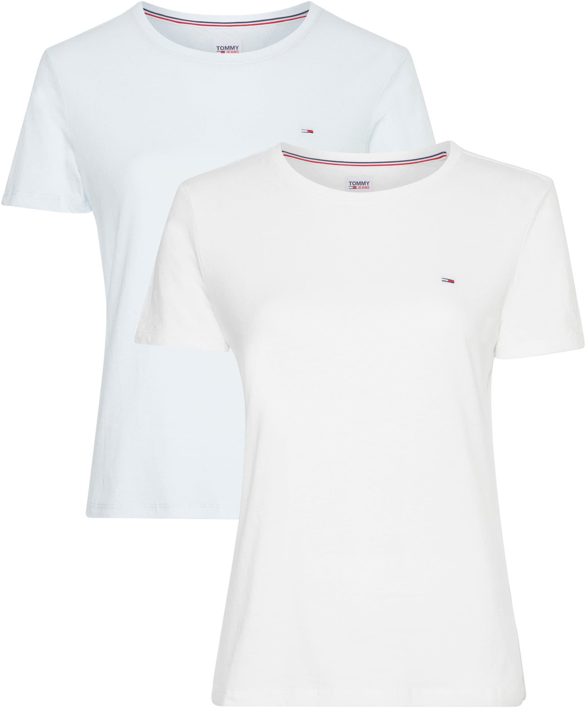 Tommy Jeans Rundhalsshirt "TJW 2PACK SOFT JERSEY TEE", mit Tommy Jeans Logo günstig online kaufen