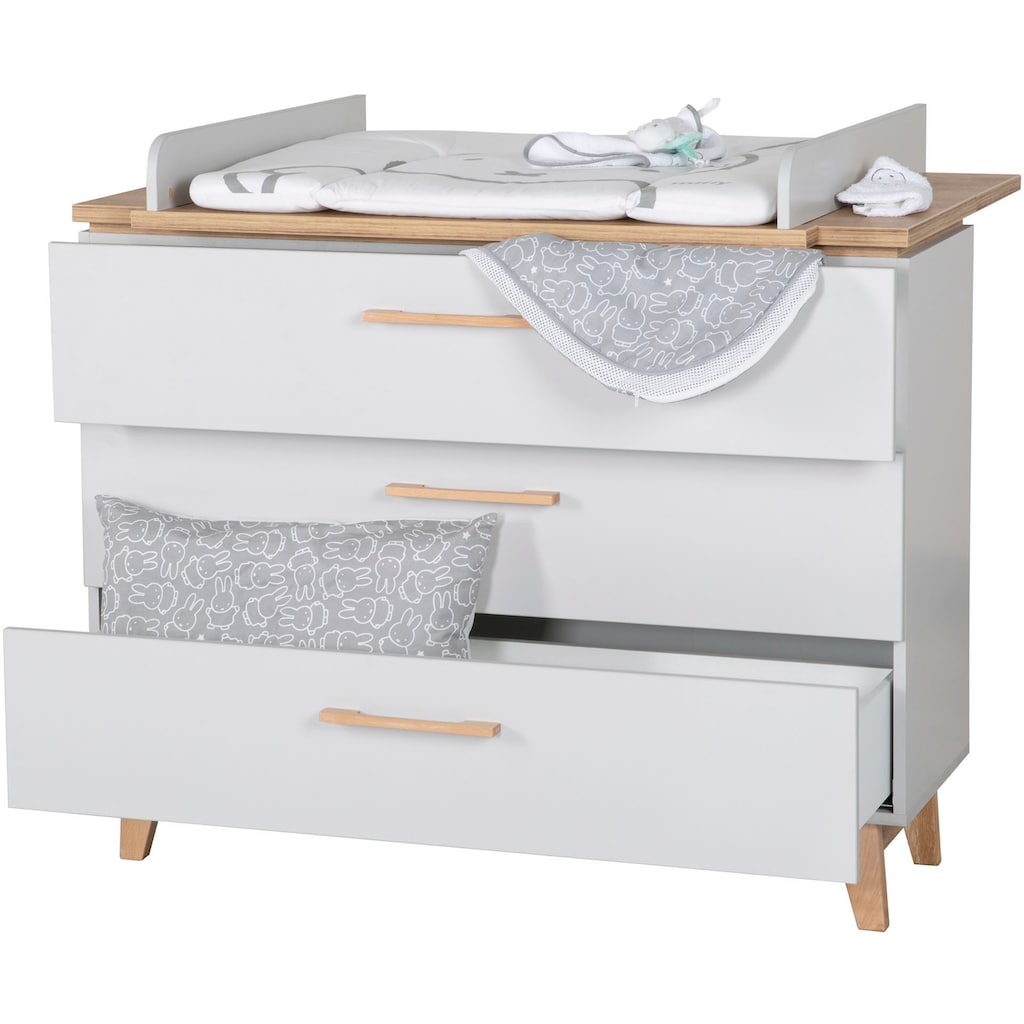 roba® Babyzimmer-Komplettset »Caro«, (Set, 3 St., Kinderbett, Schrank, Wickelkommode), mit Kinderbett, Schrank und Wickelkommode